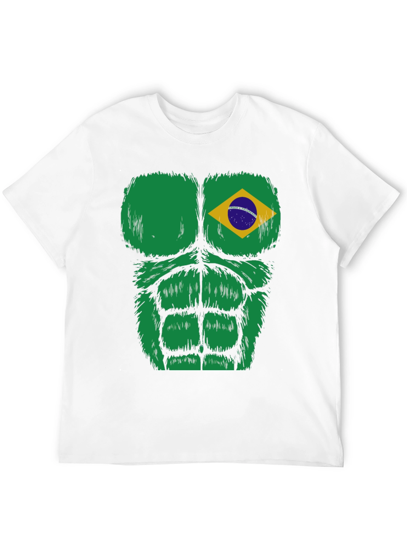 Brazil Flag Bodybuilder T-Shirt