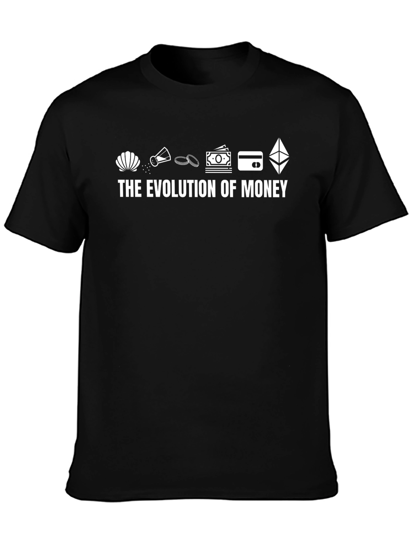 Evolution of Money Black T-Shirt