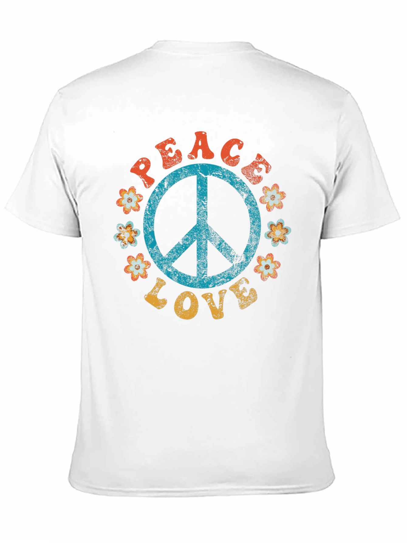 Peace & Love Retro T-Shirt