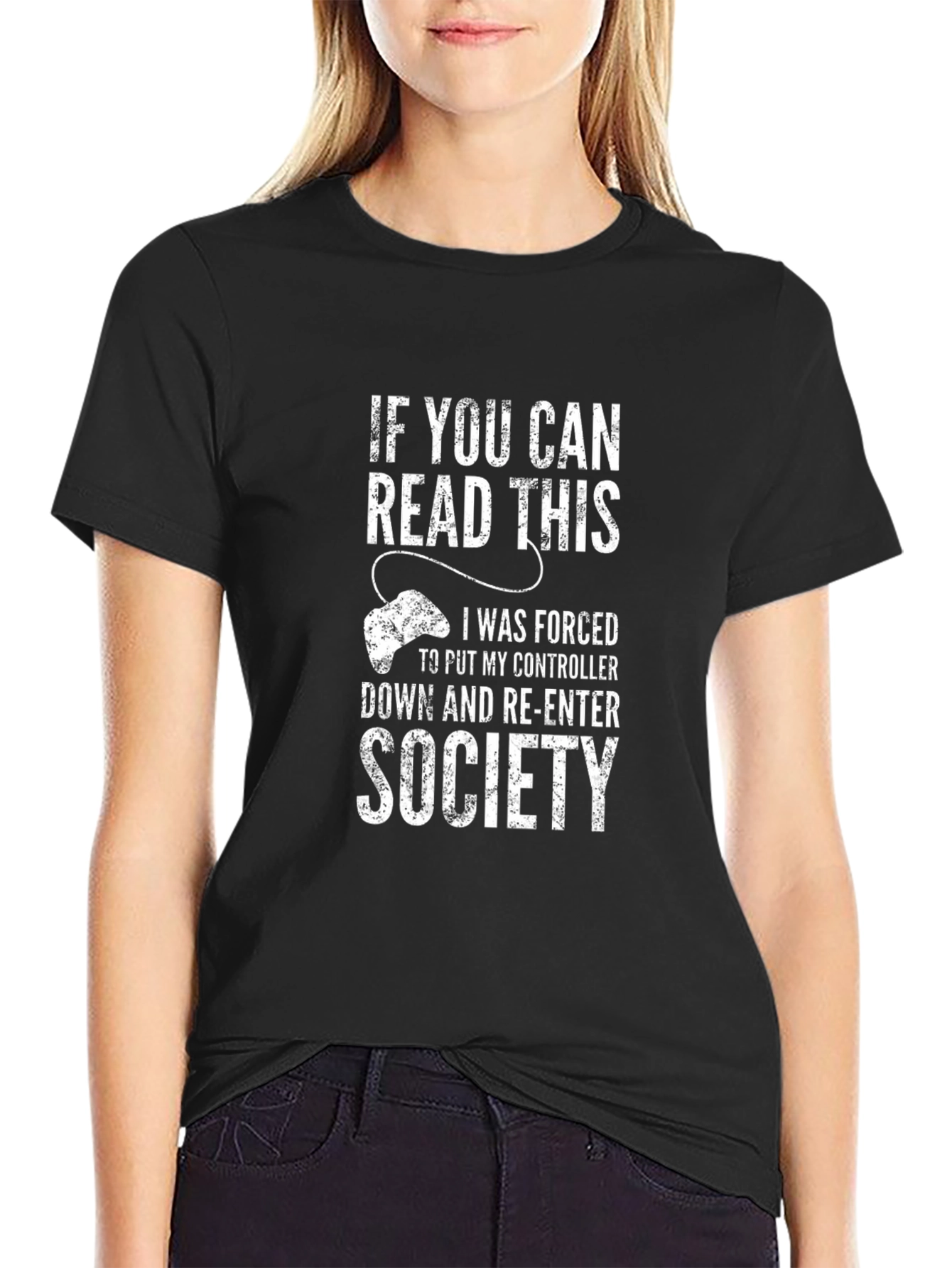 Gamer T-Shirt: Controller Down for Society Tee