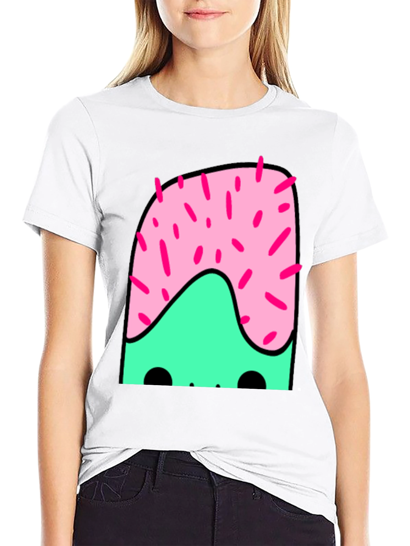 Fun Cartoon Graphic Print T-Shirt