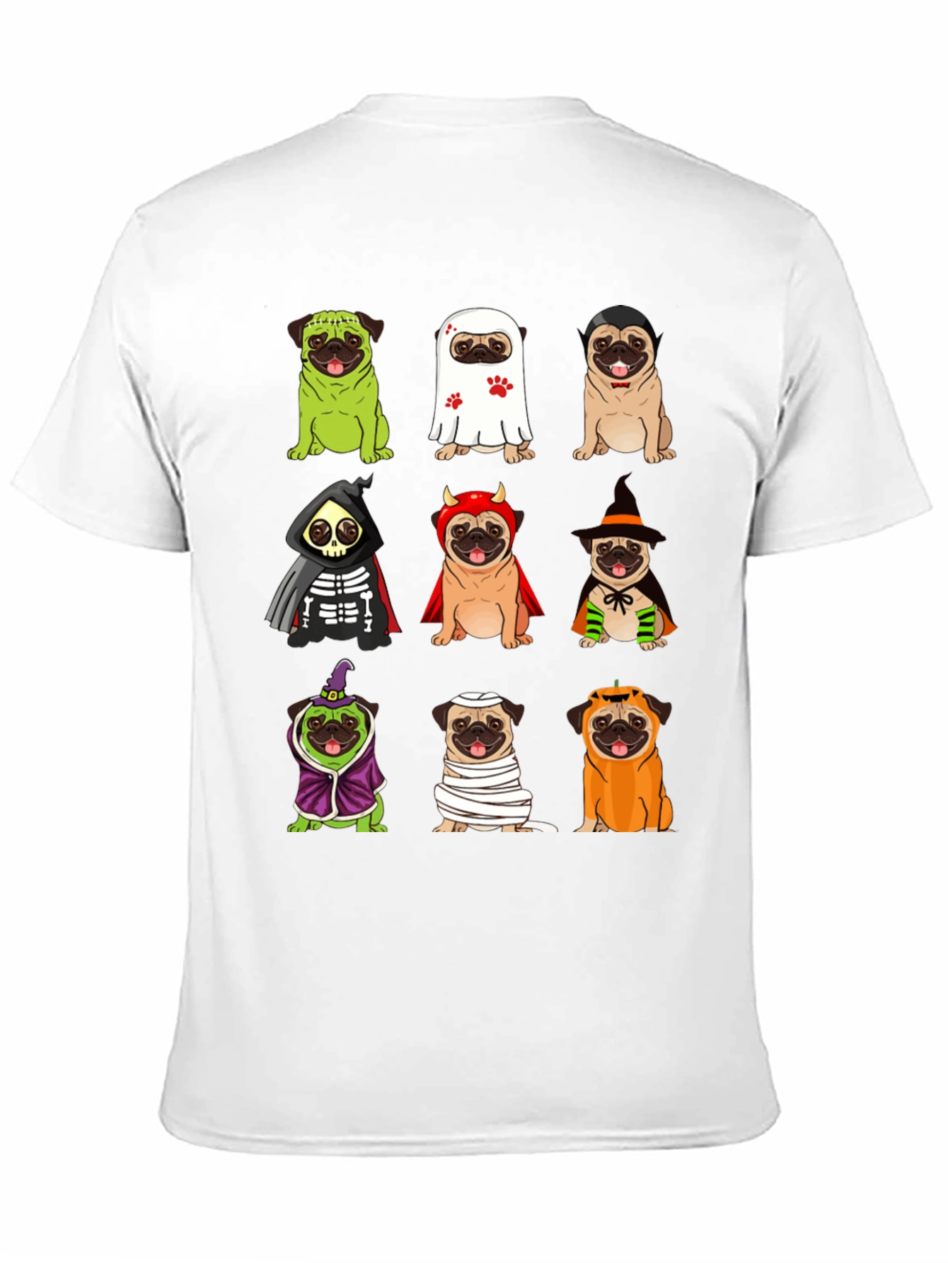 Halloween Pugs Graphic Tee