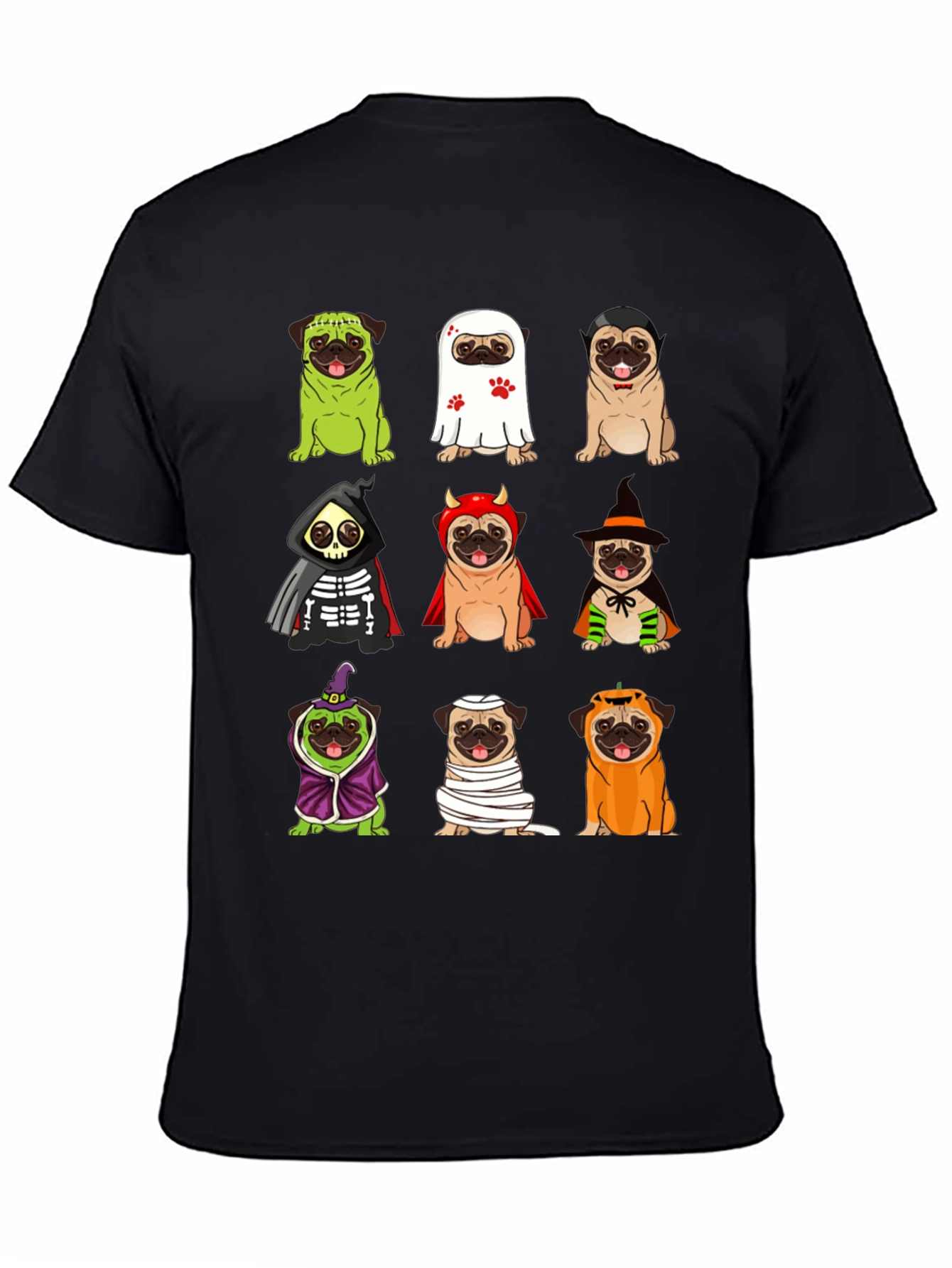 Halloween Pugs Graphic Tee