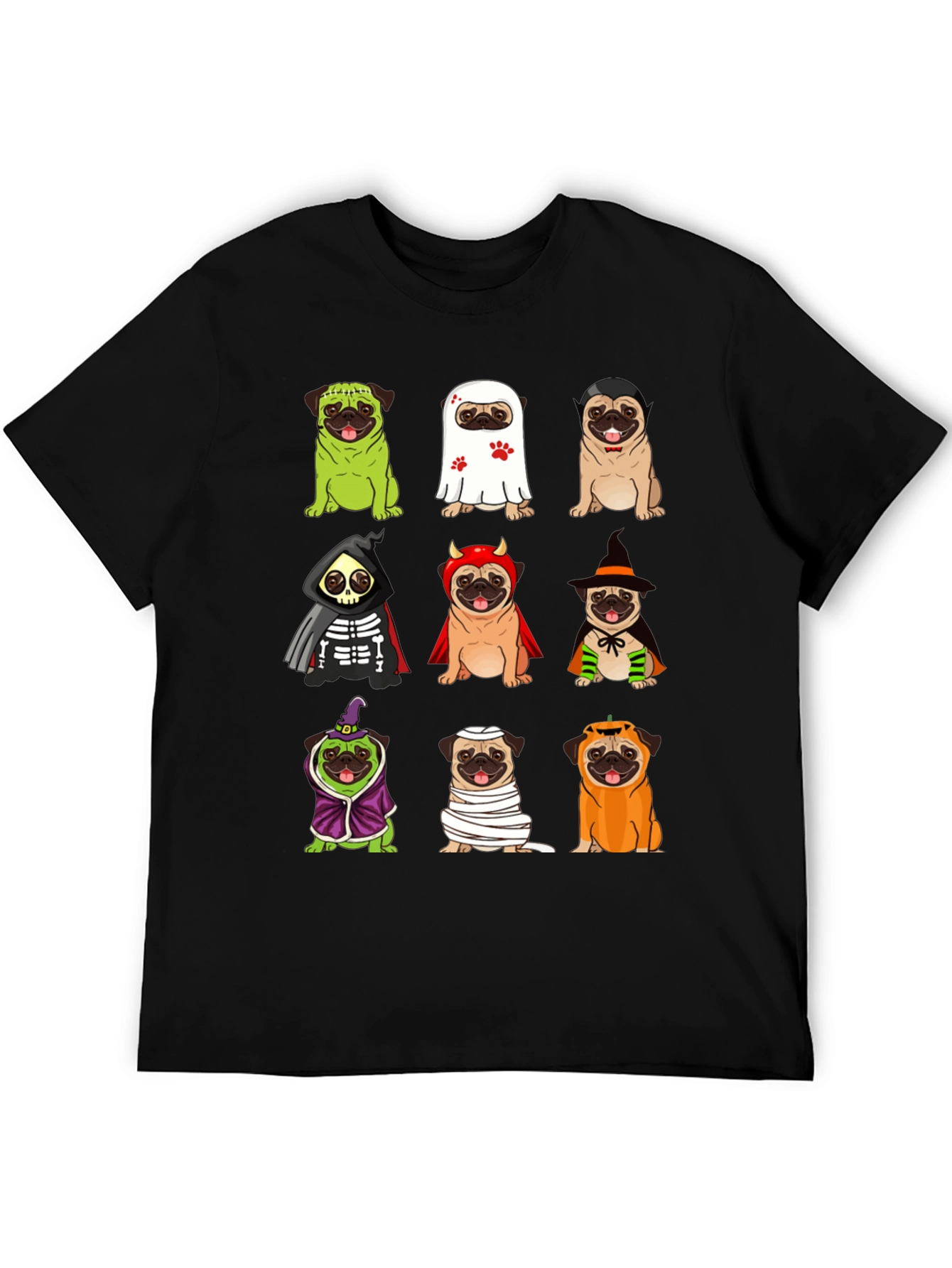 Halloween Pugs Graphic Tee
