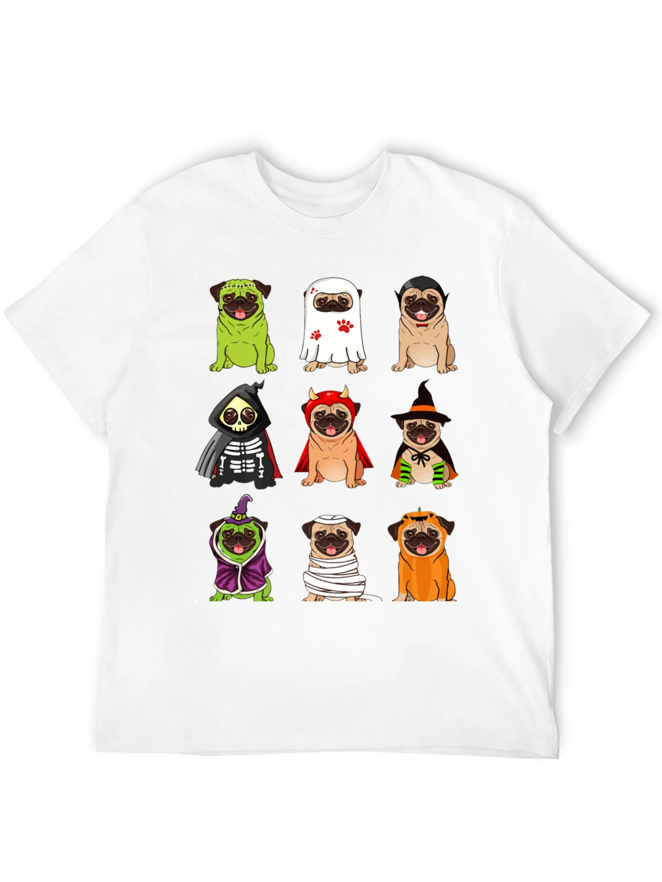 Halloween Pugs Graphic Tee