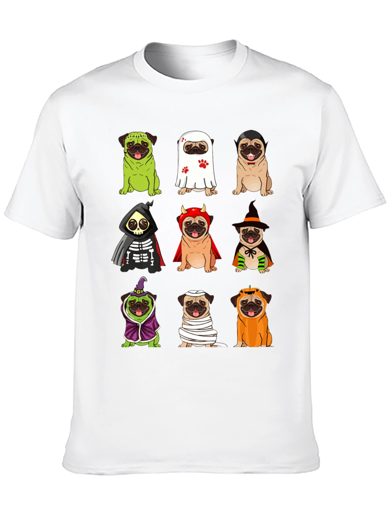 Halloween Pugs Graphic Tee