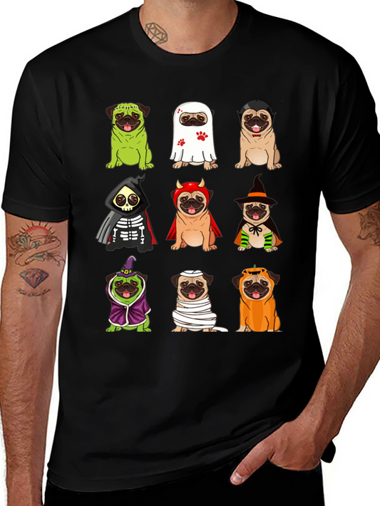 Halloween Pugs Graphic Tee