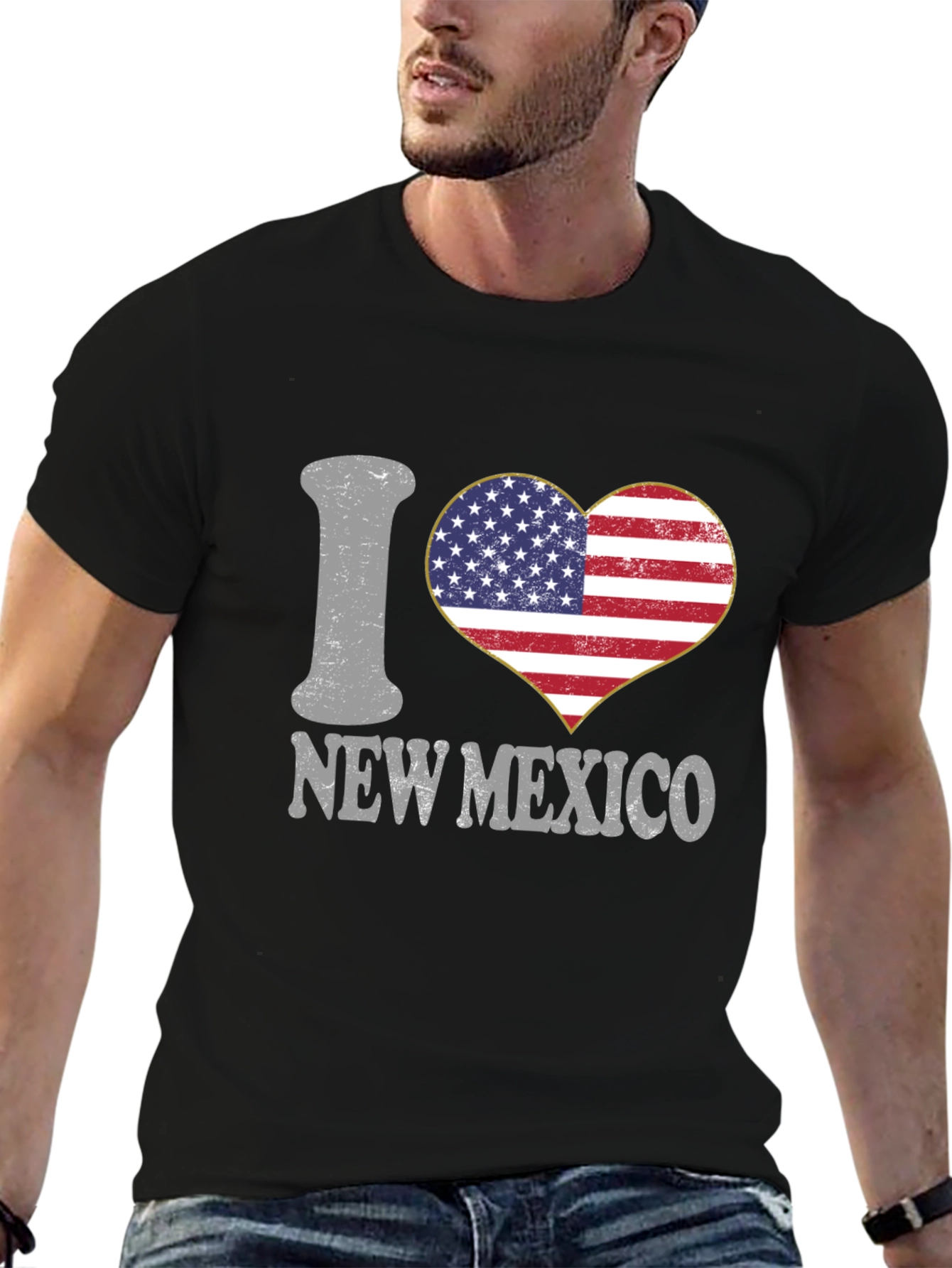 I Heart New Mexico USA Flag T-Shirt