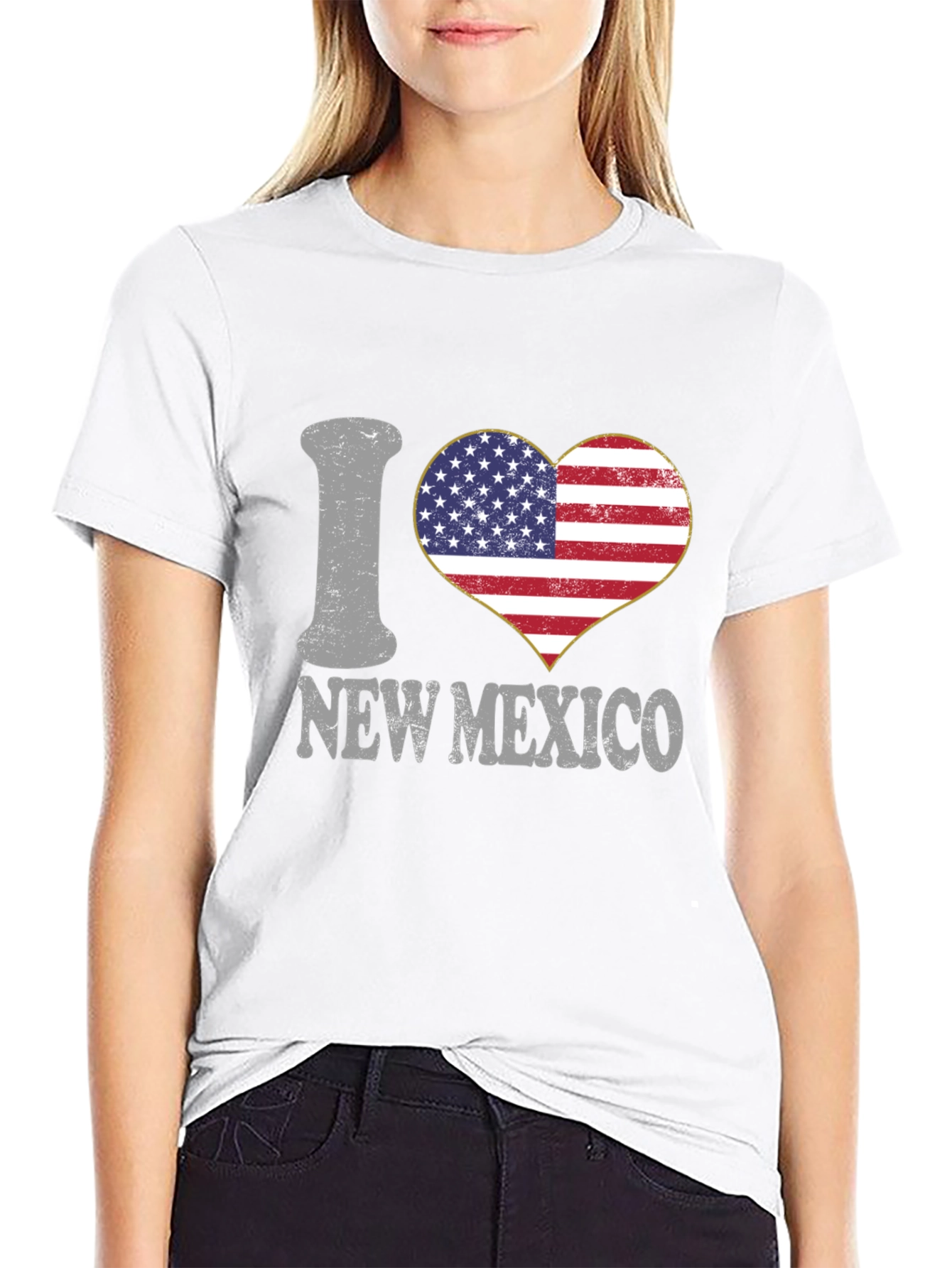 I Heart New Mexico USA Flag T-Shirt