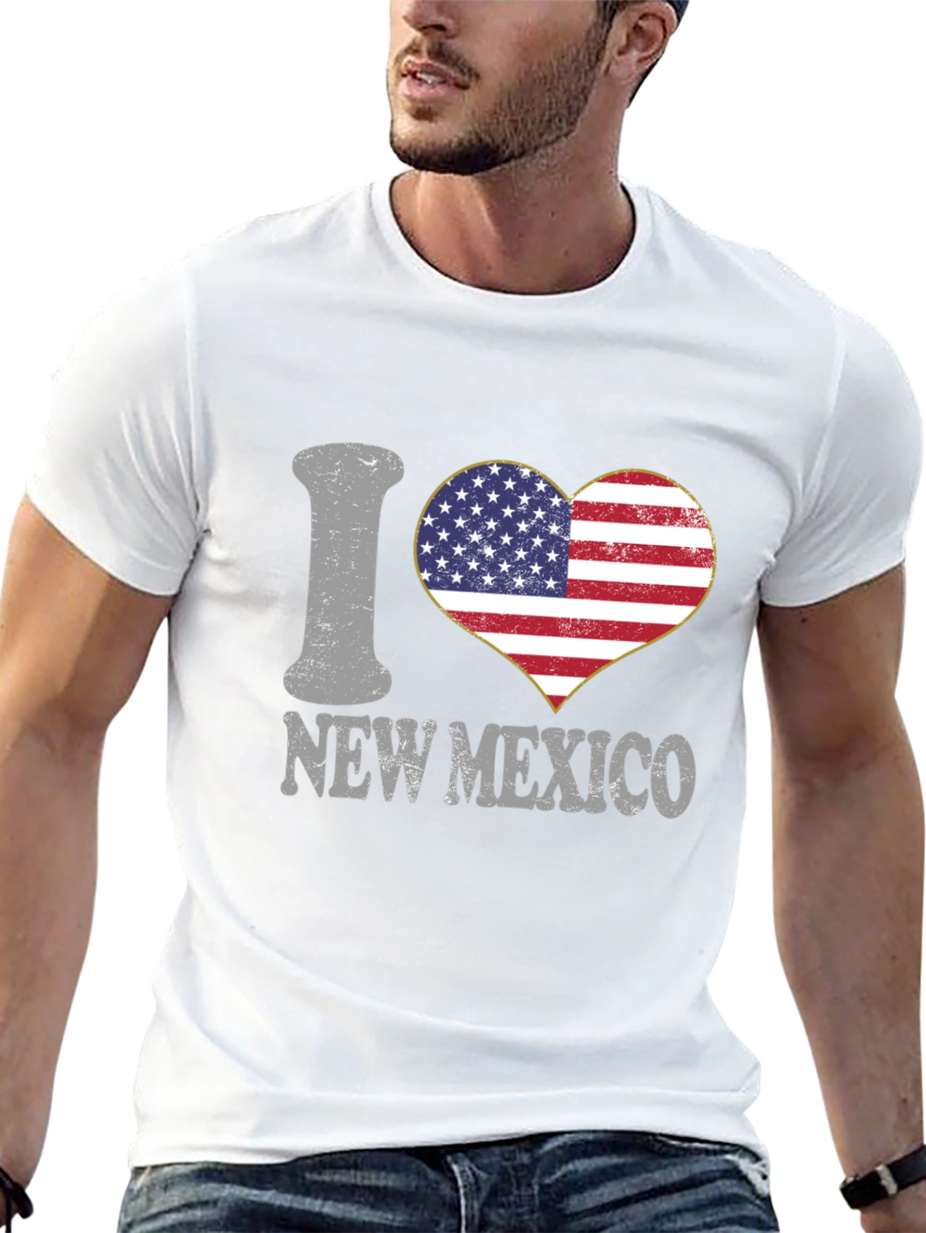 I Heart New Mexico USA Flag T-Shirt