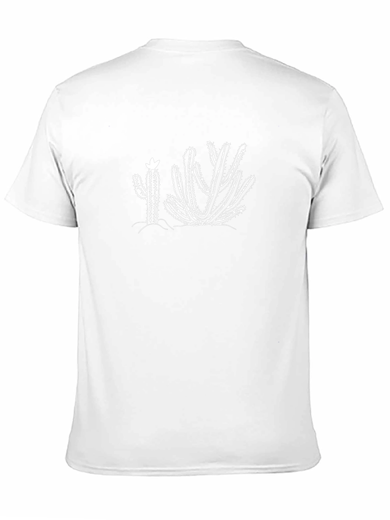 Cactus Graphic Tee - Black Cotton T-Shirt