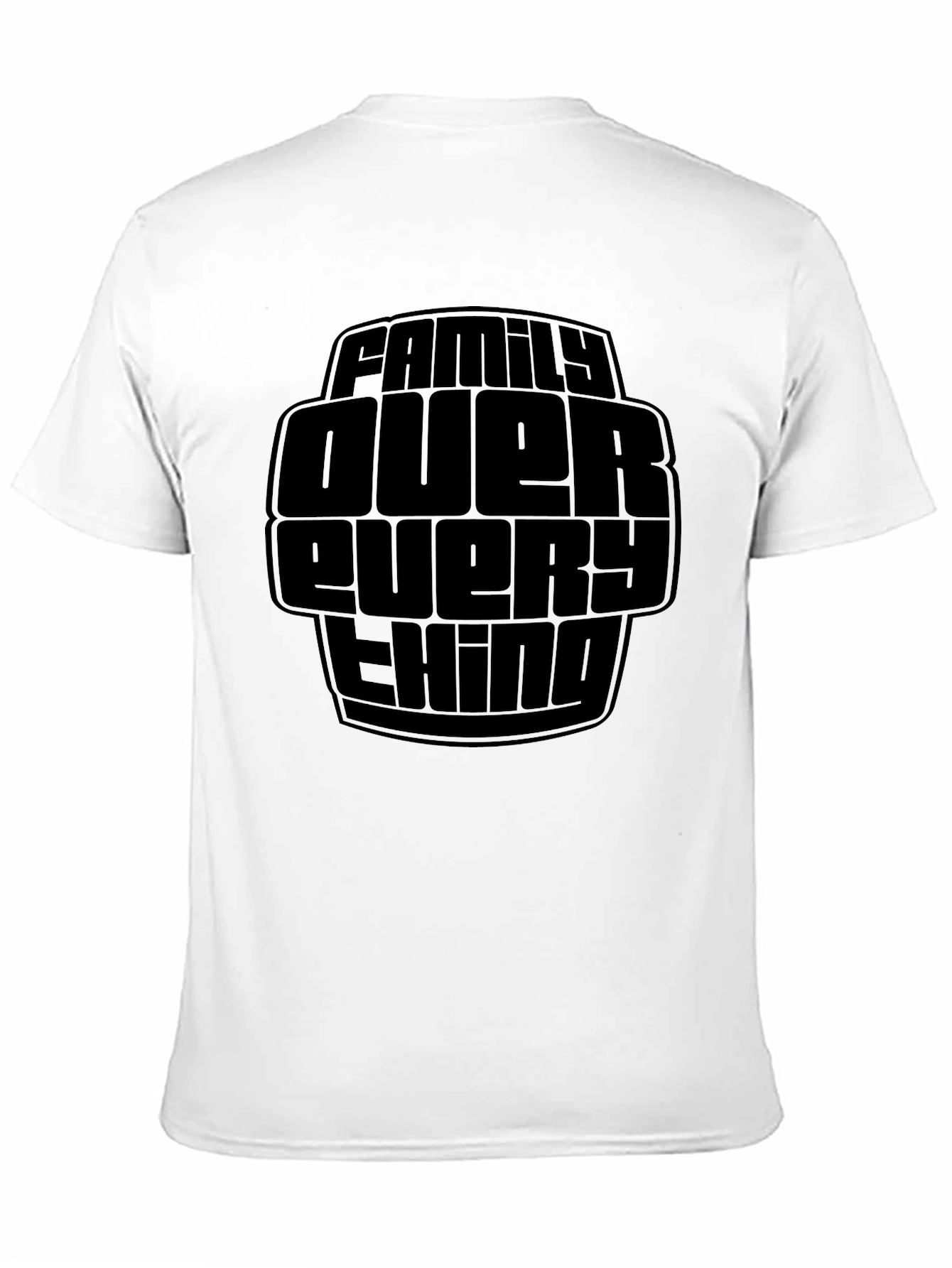 Family Over Everything Black Graphic Tee
