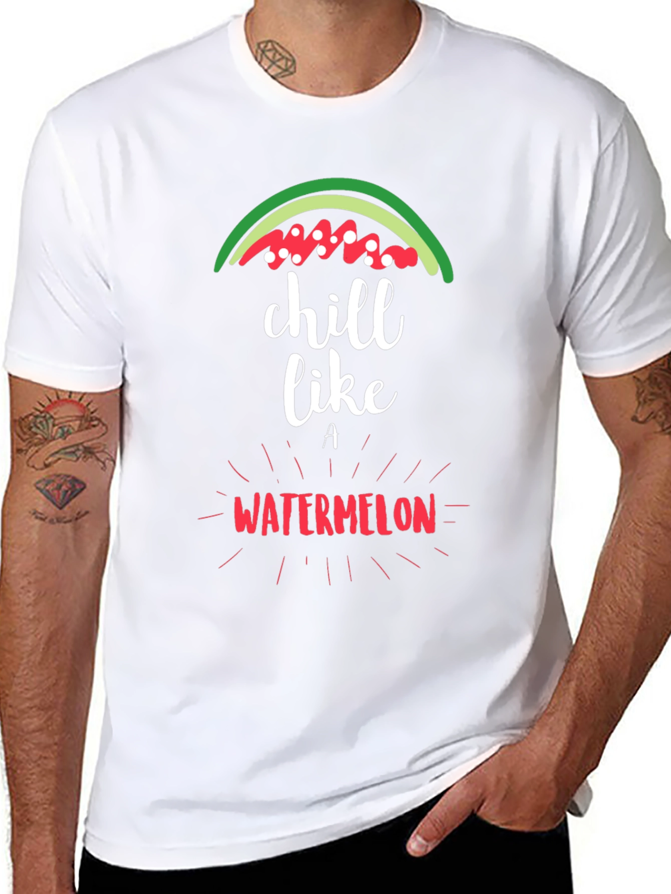 Chill Like a Watermelon Graphic T-Shirt