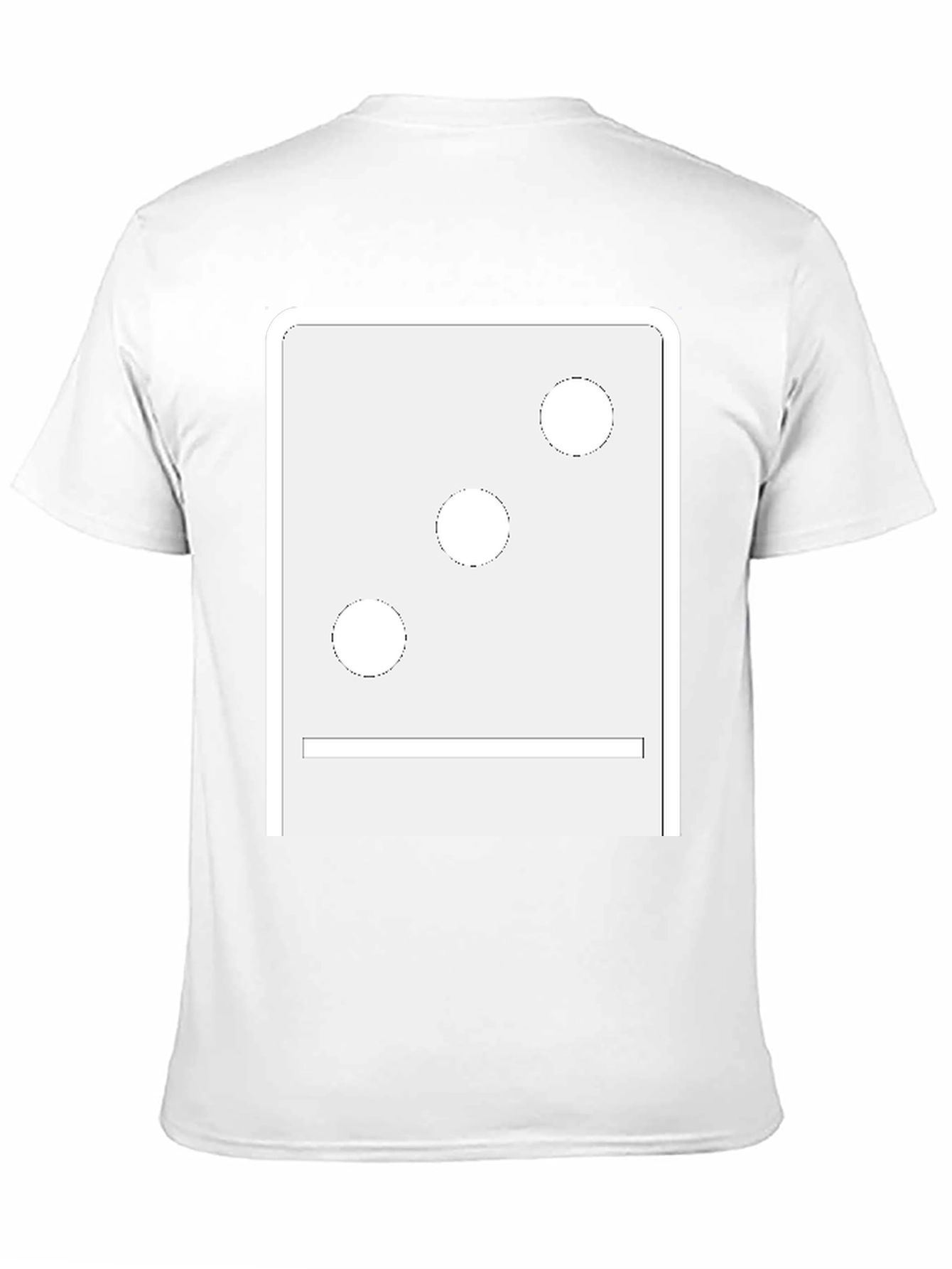 Minimalist Domino Inspired Graphic Tee - Black