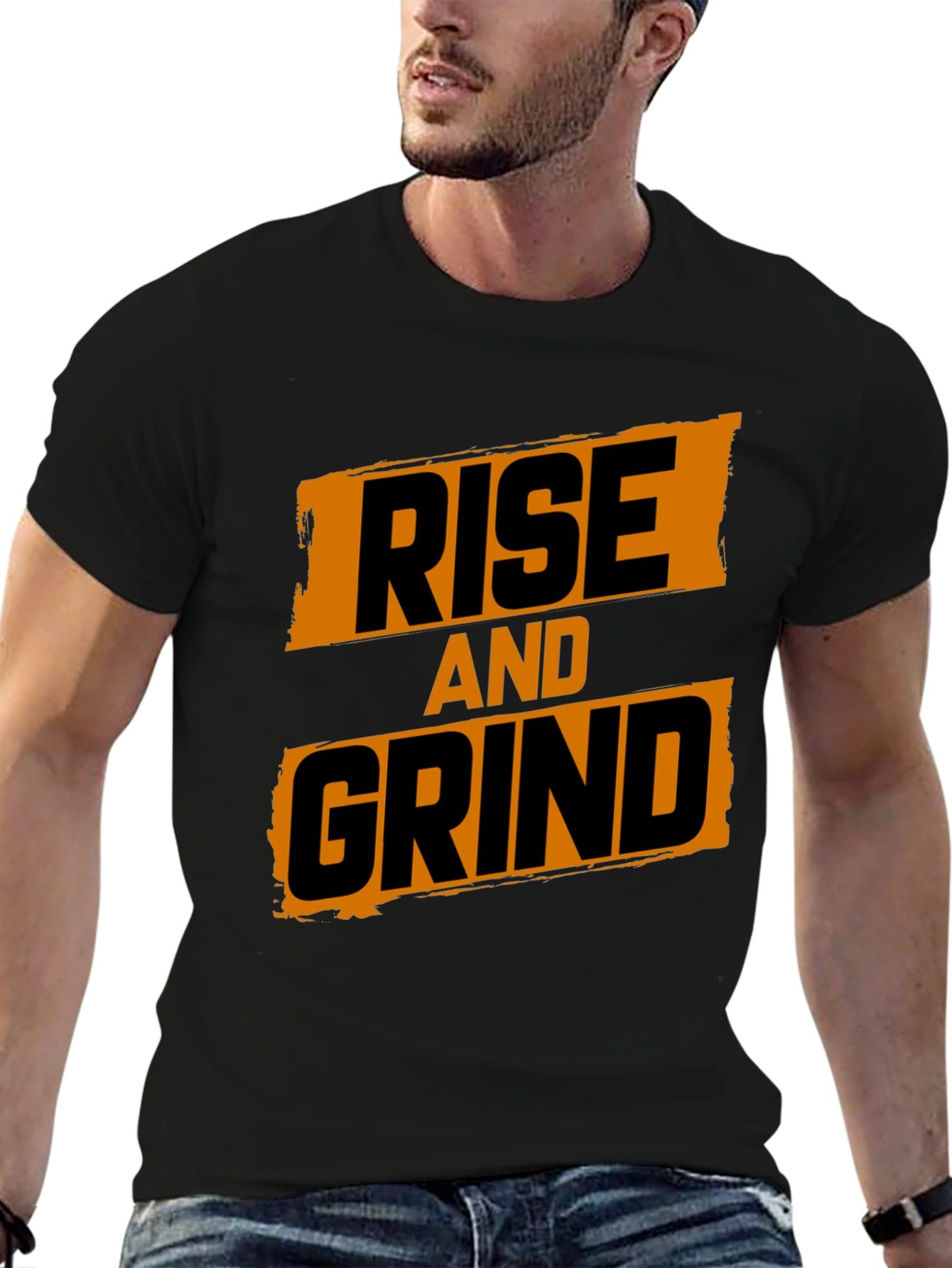 Rise and Grind Graphic Print T-Shirt
