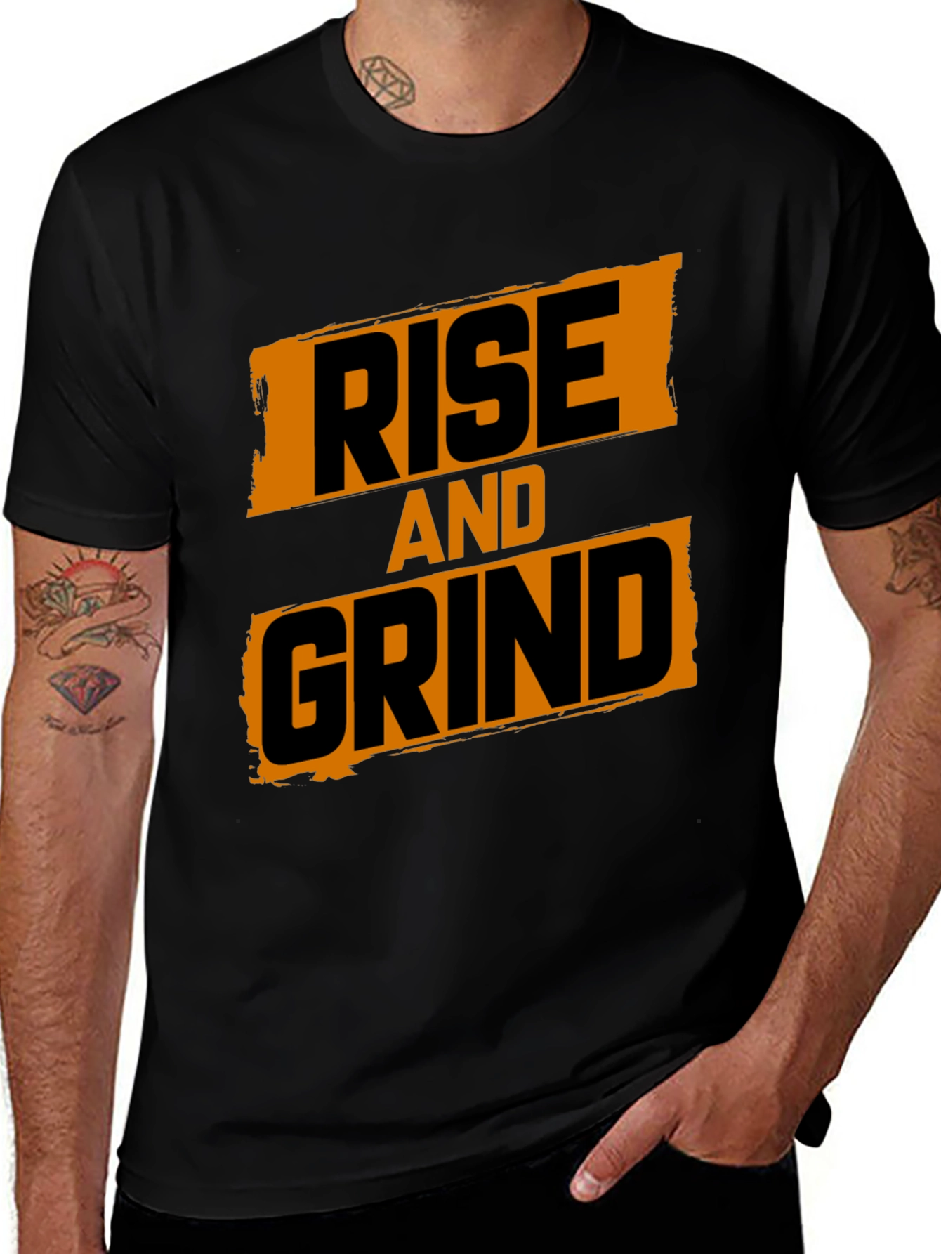 Rise and Grind Graphic Print T-Shirt