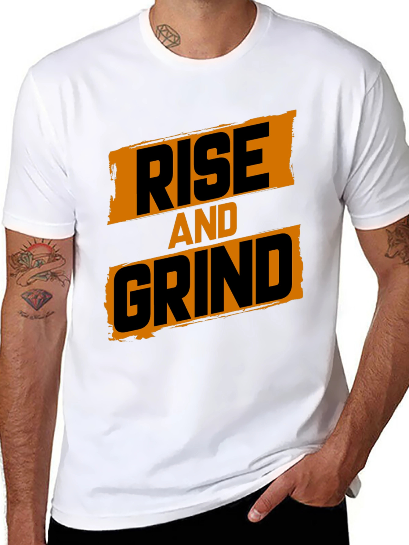 Rise and Grind Graphic Print T-Shirt
