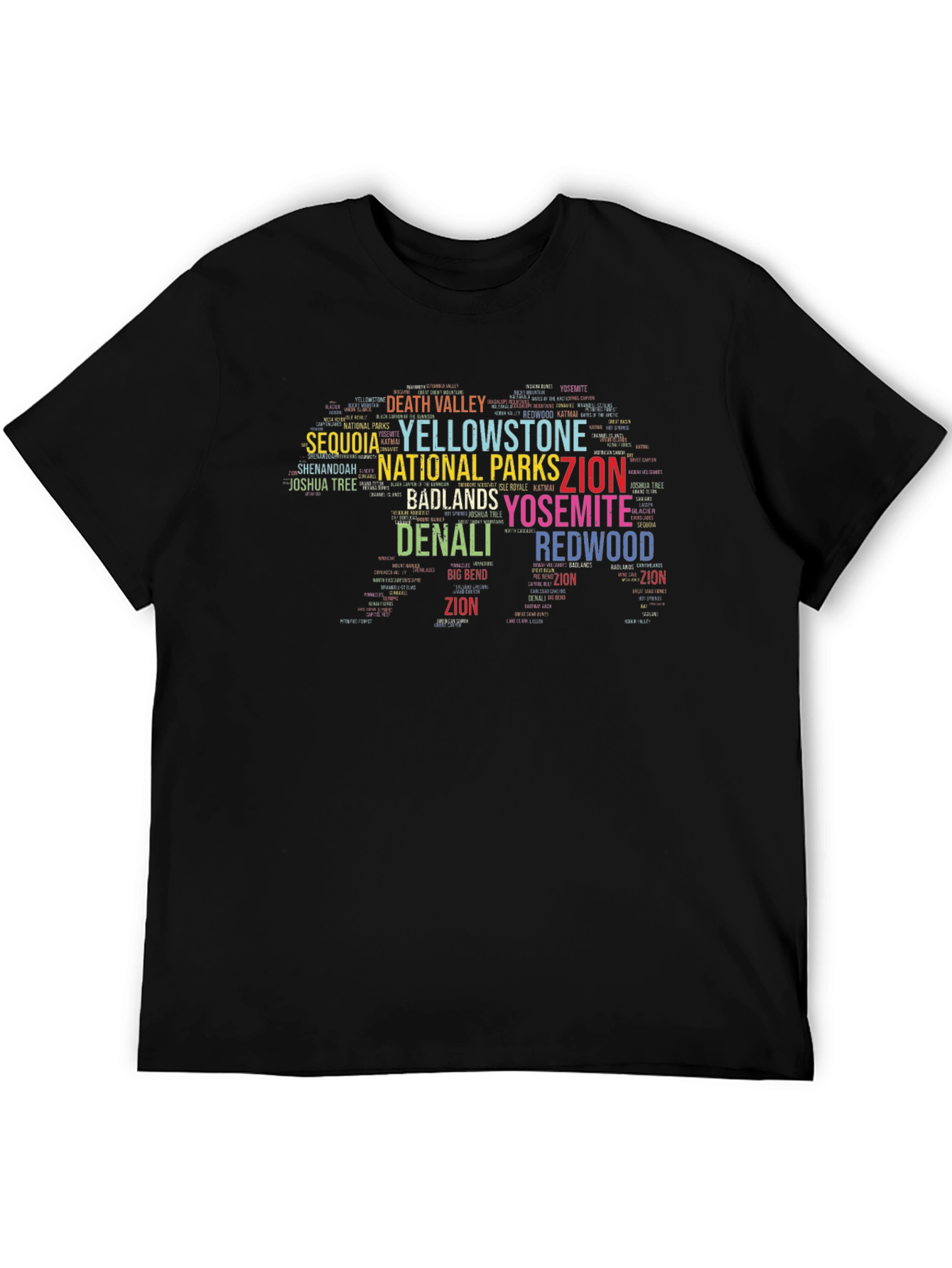 National Parks Word Art T-Shirt