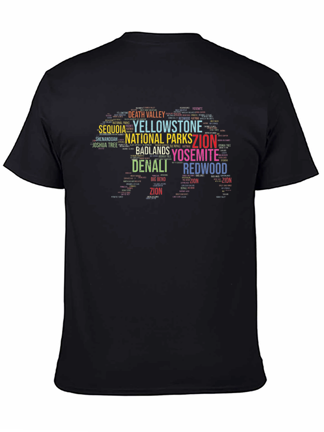 National Parks Word Art T-Shirt