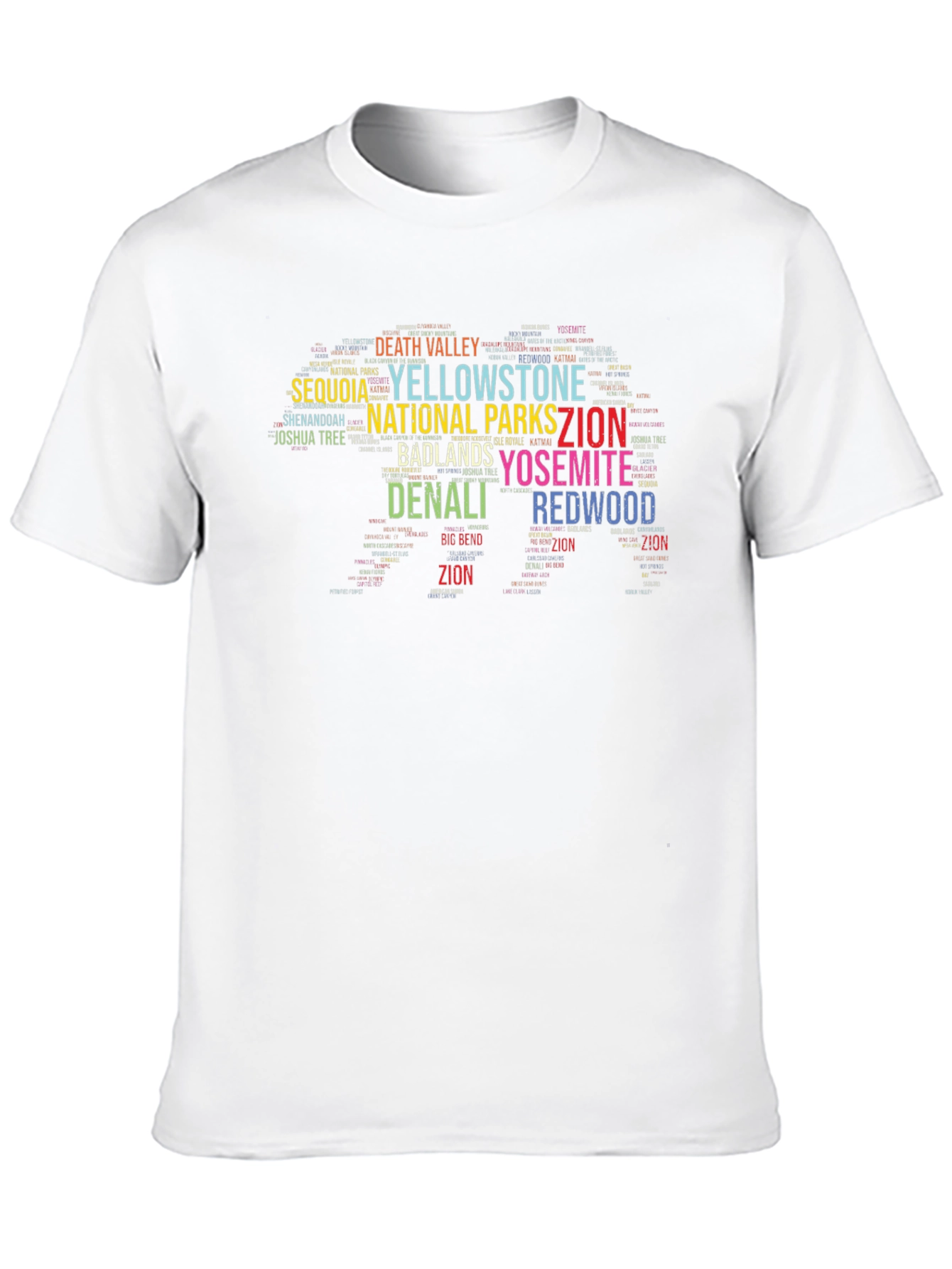 National Parks Word Art T-Shirt