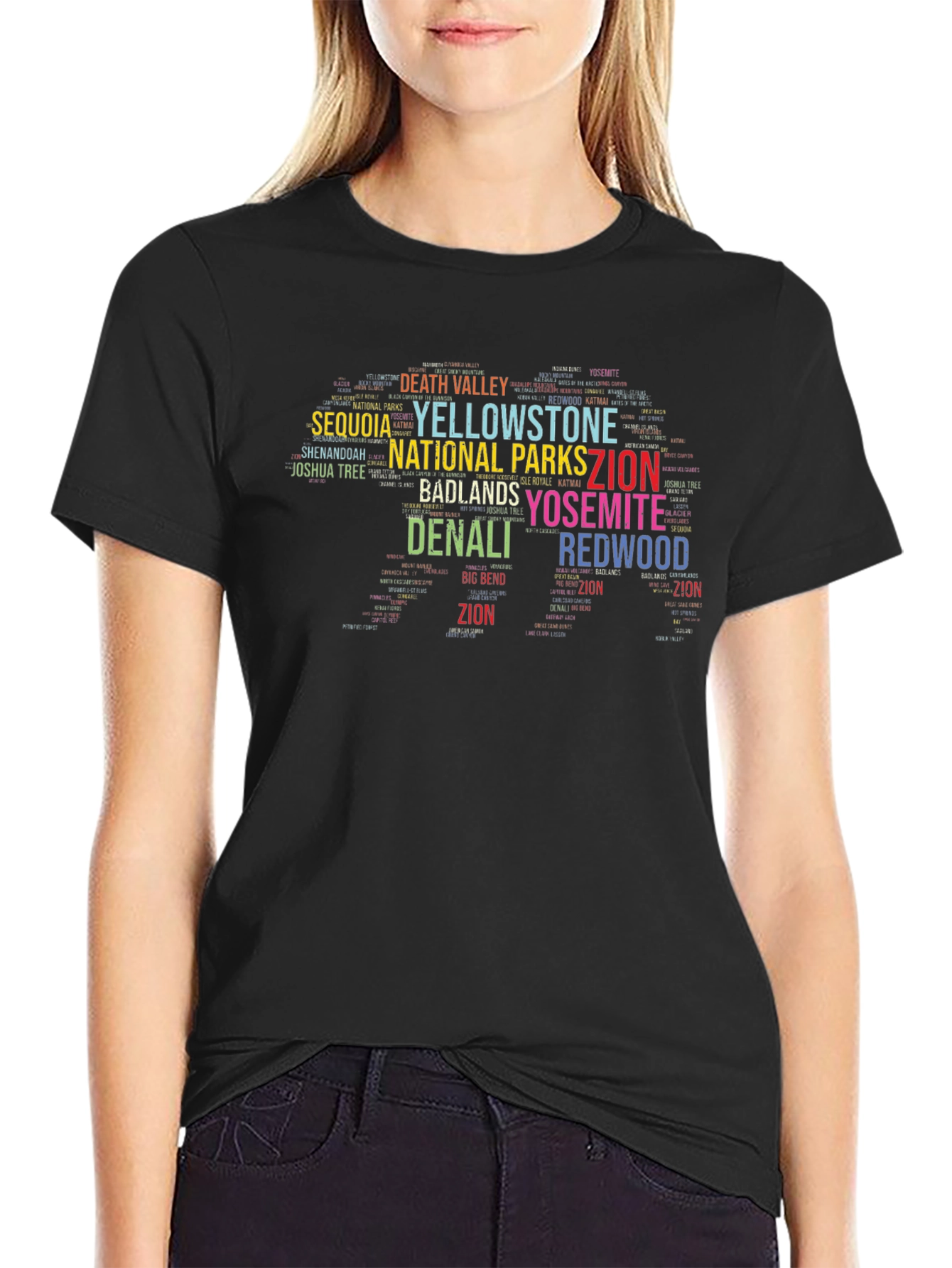 National Parks Word Art T-Shirt