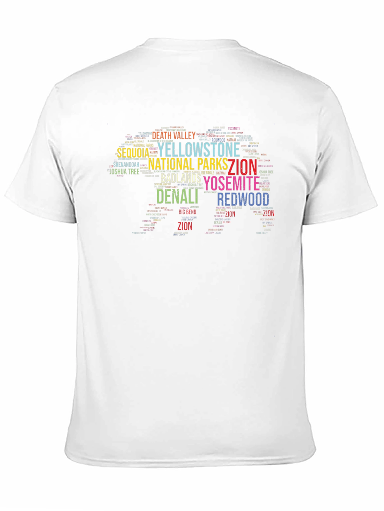 National Parks Word Art T-Shirt