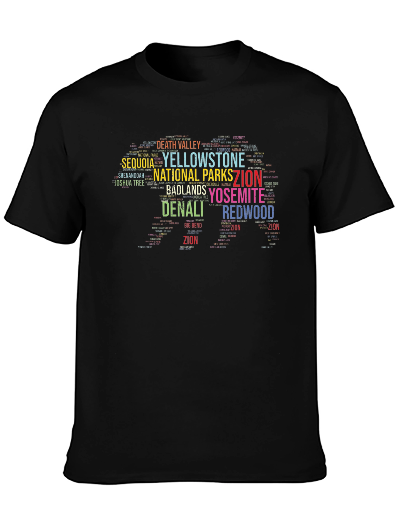 National Parks Word Art T-Shirt