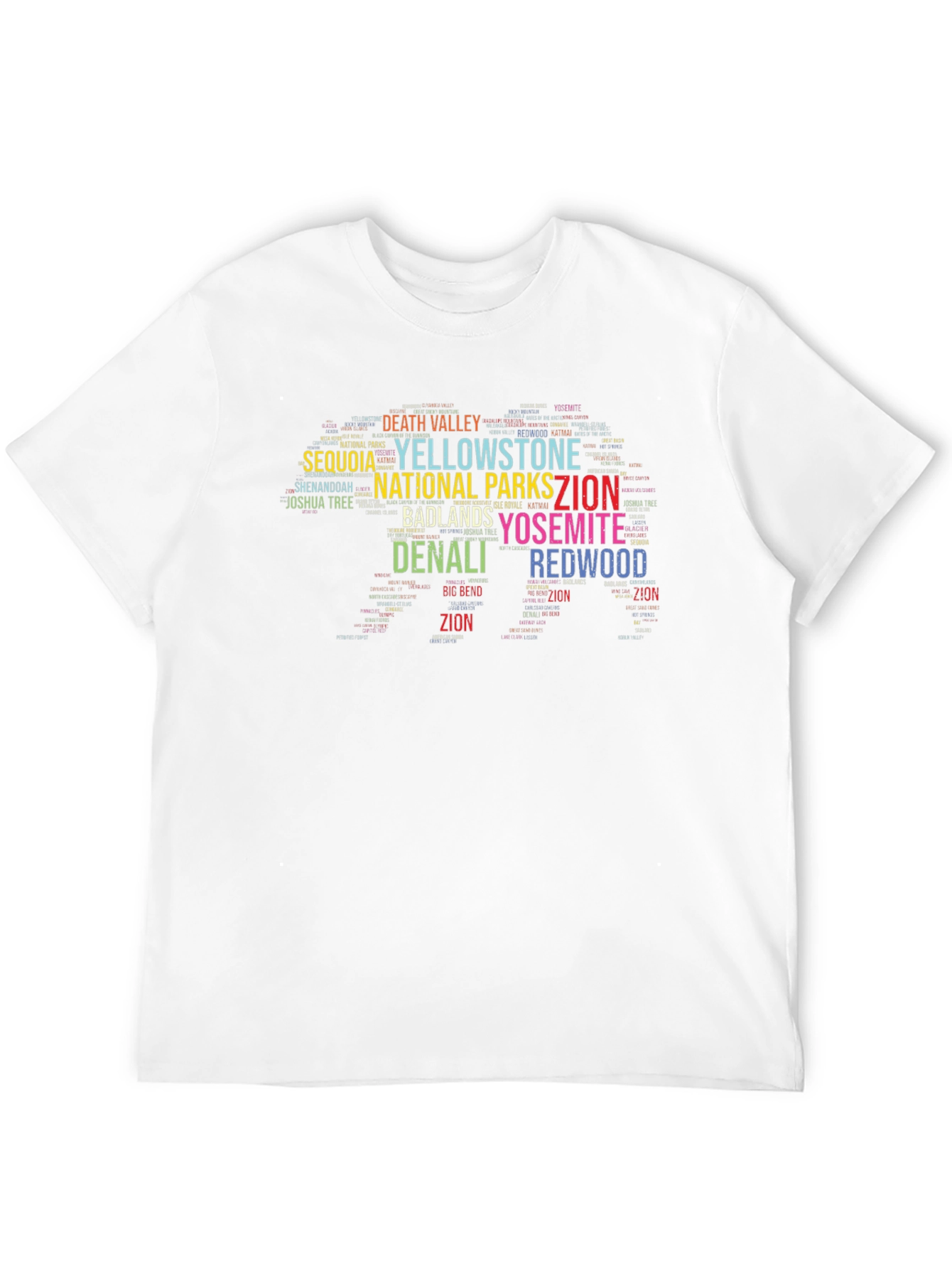 National Parks Word Art T-Shirt
