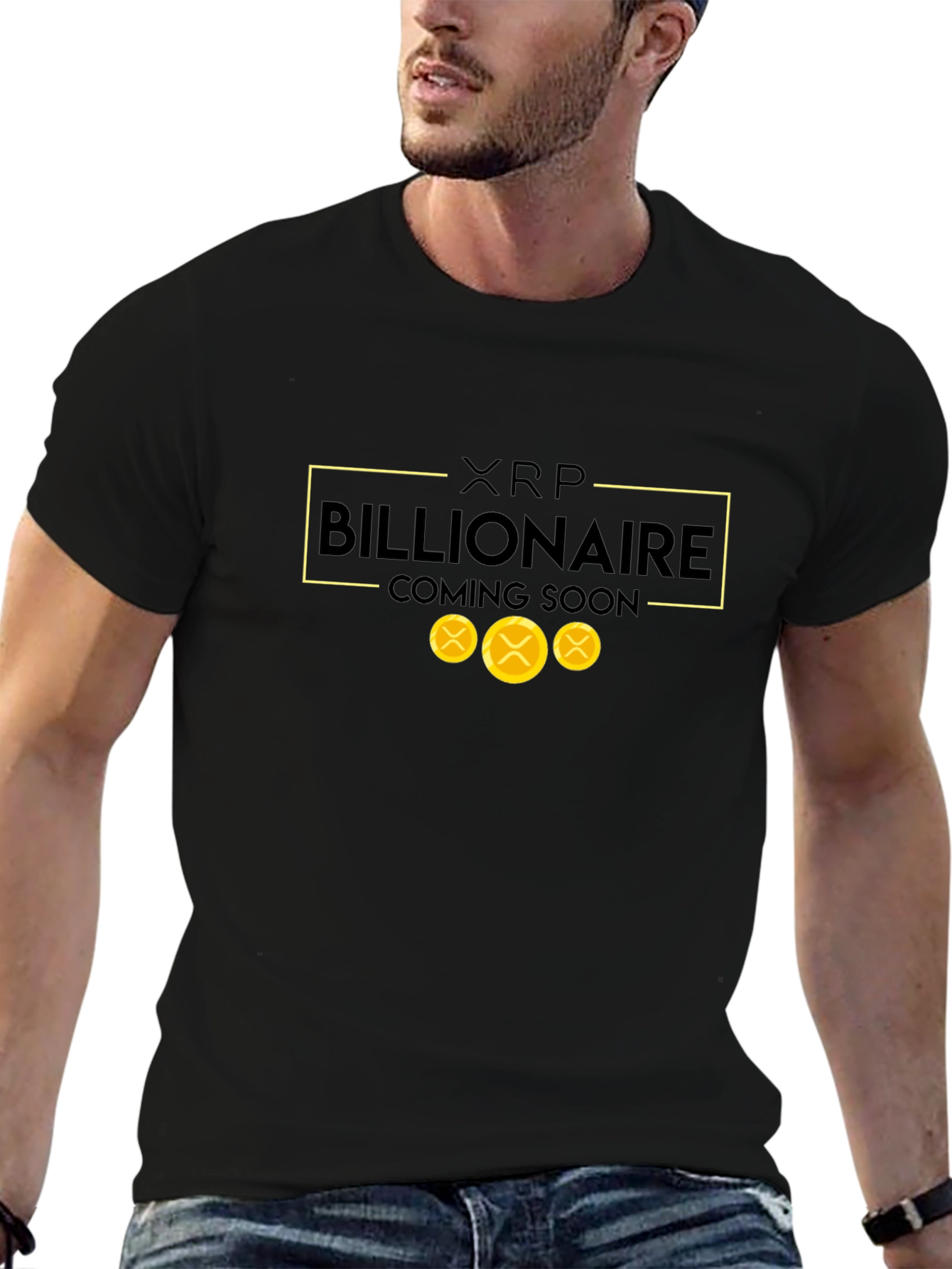 XRP Billionaire Coming Soon Black T-Shirt