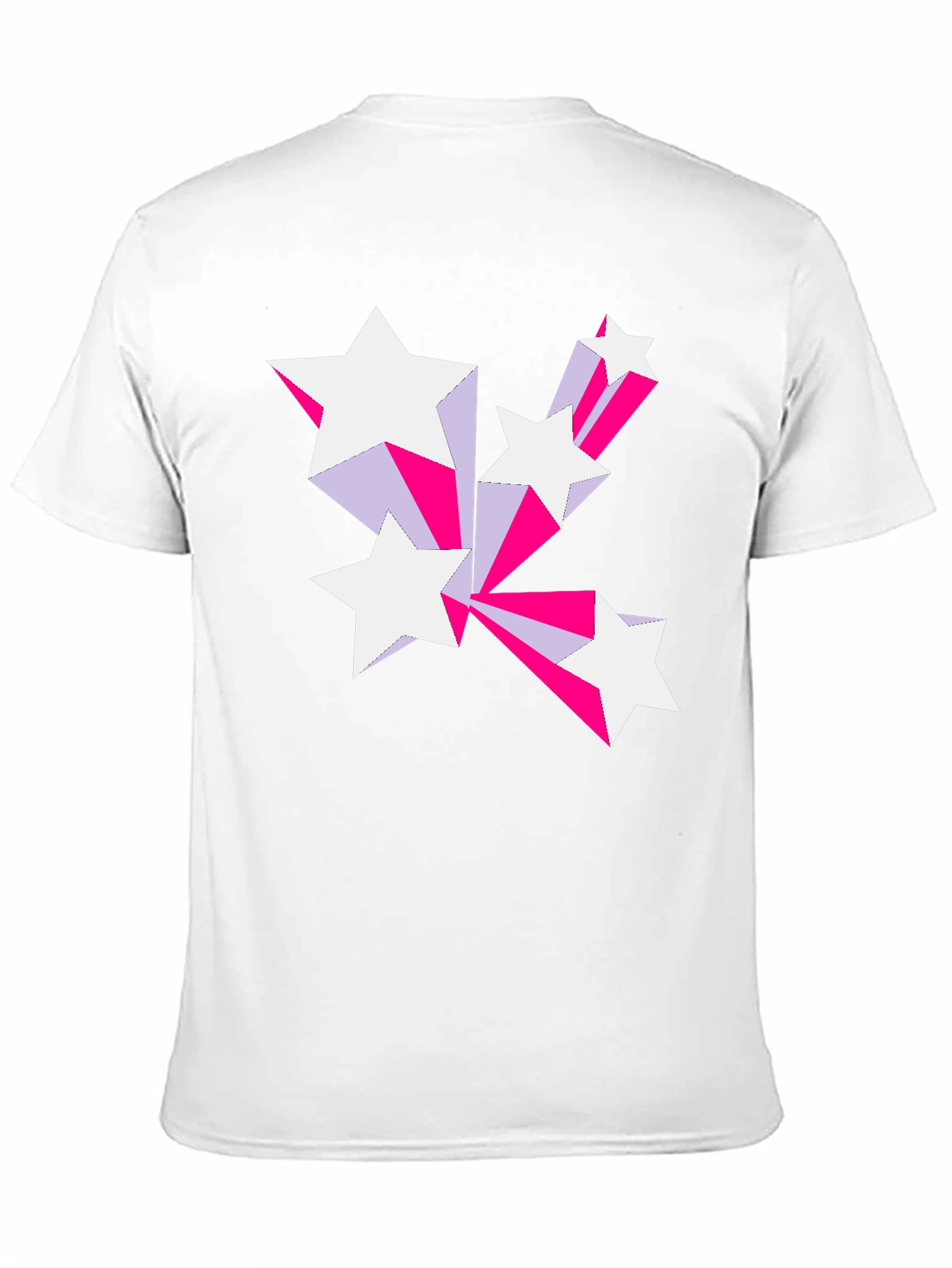 Retro Star Burst Graphic Tee - Black Cotton Blend