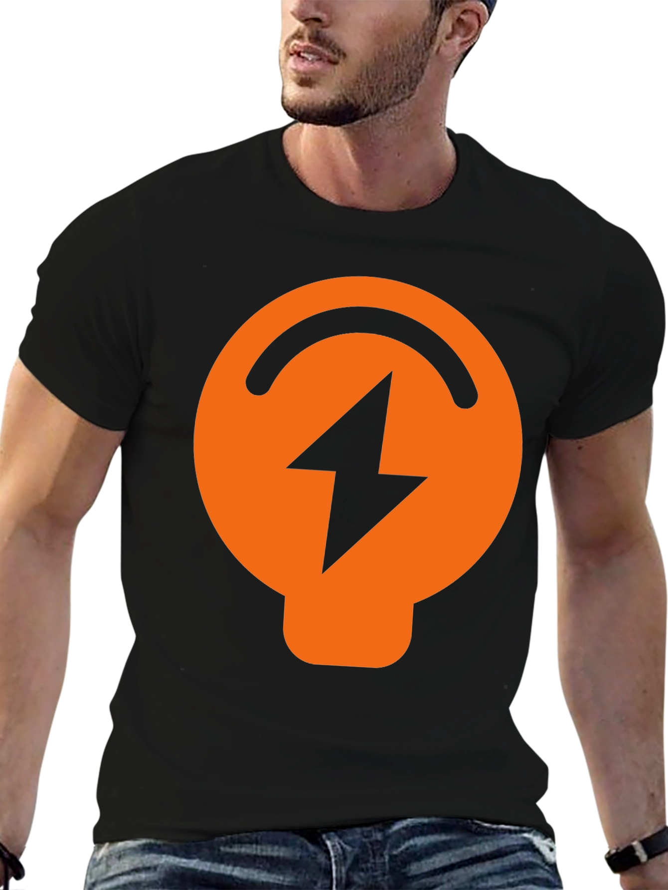 Electric Symbol Graphic Black T-Shirt
