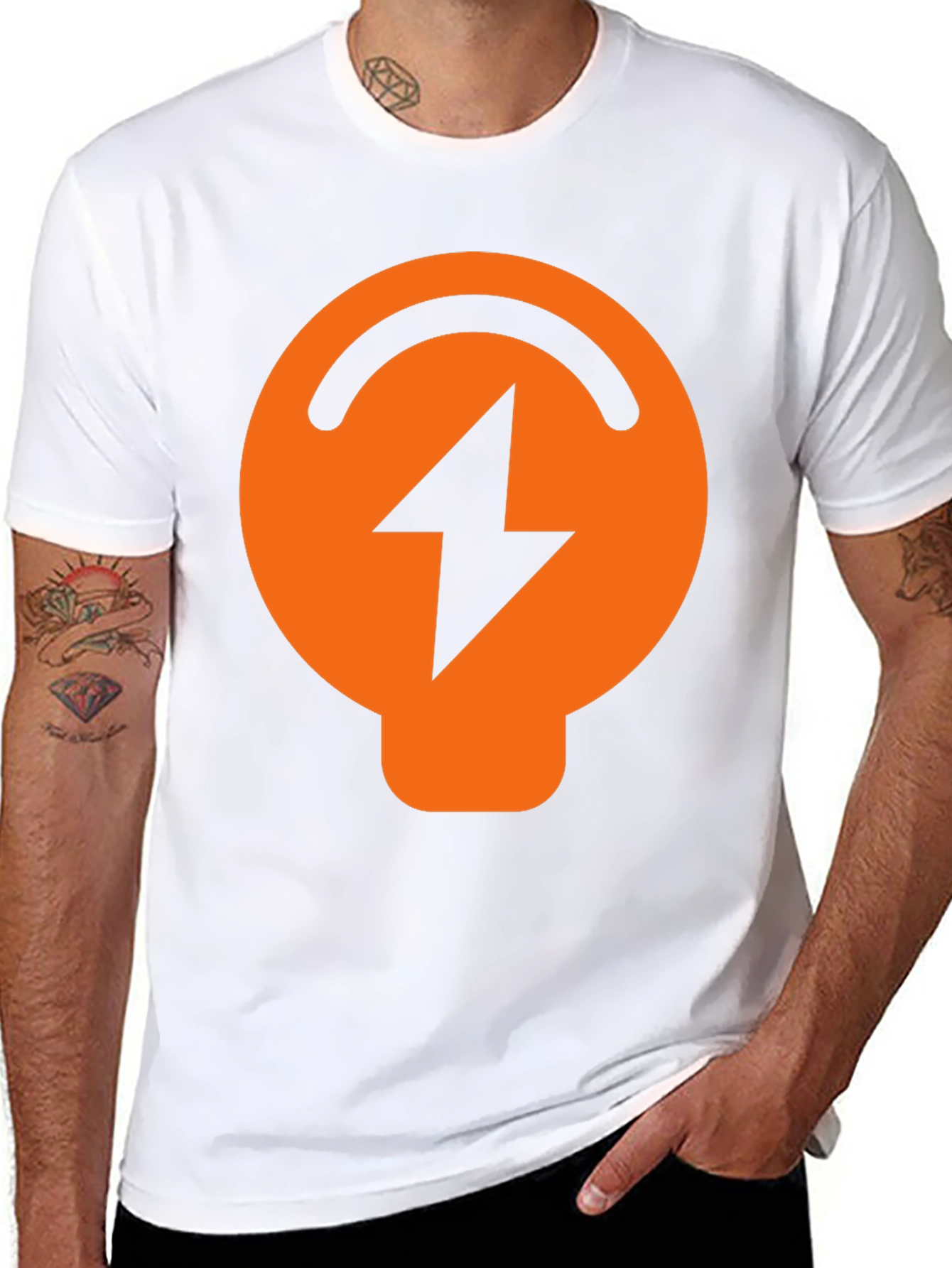 Electric Symbol Graphic Black T-Shirt