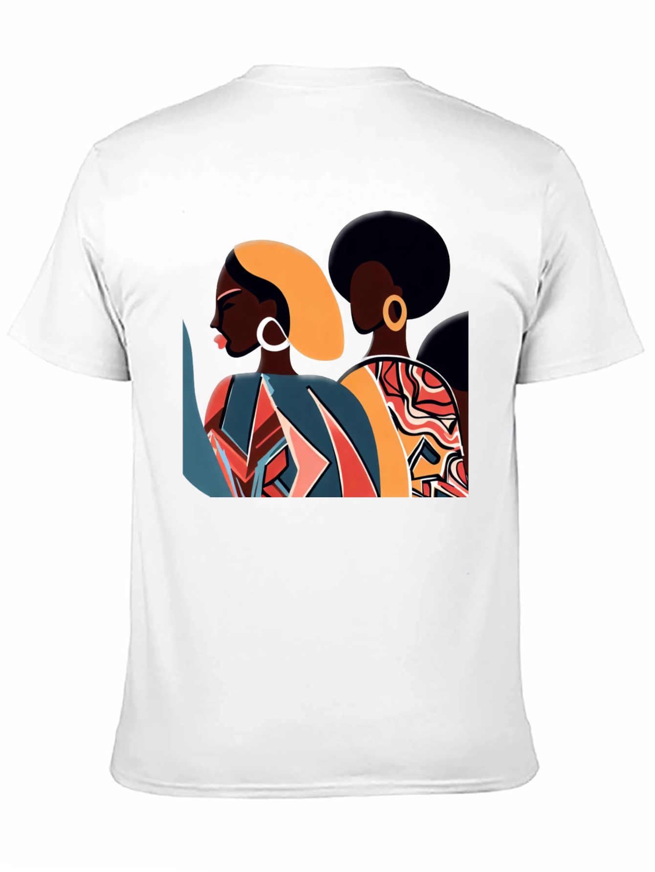 Retro Afro Women Graphic Tee - Stylish Black T-Shirt
