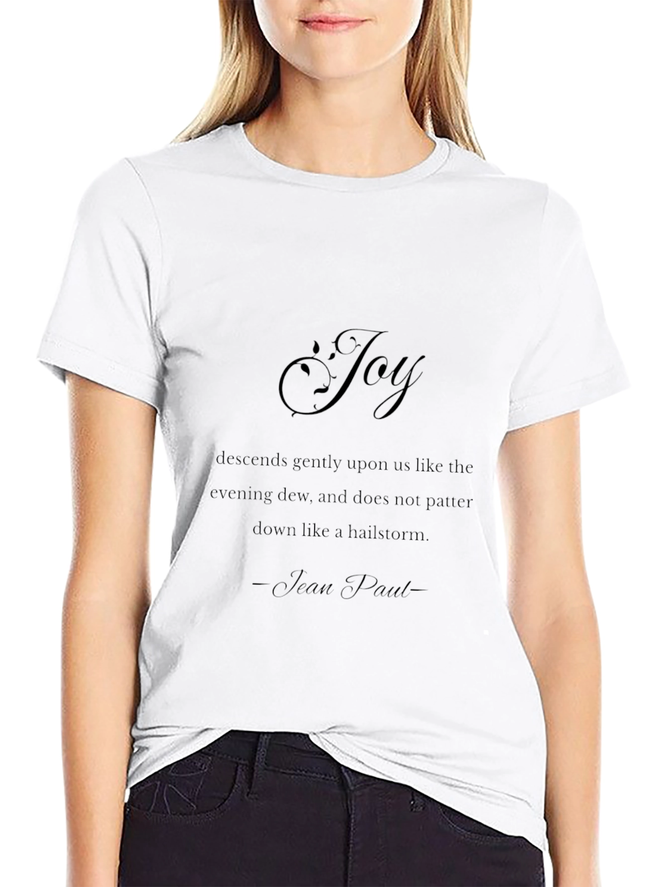 Joy Graphic T-Shirt - Inspirational Quote Tee