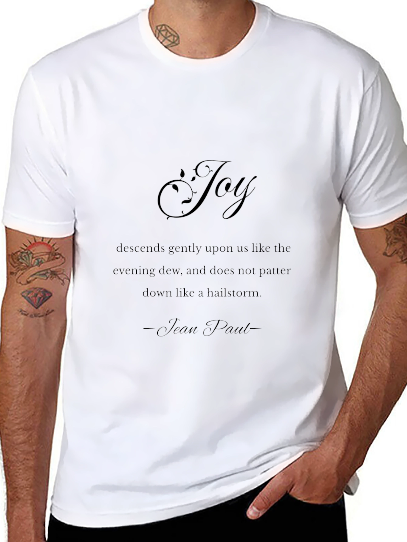 Joy Graphic T-Shirt - Inspirational Quote Tee
