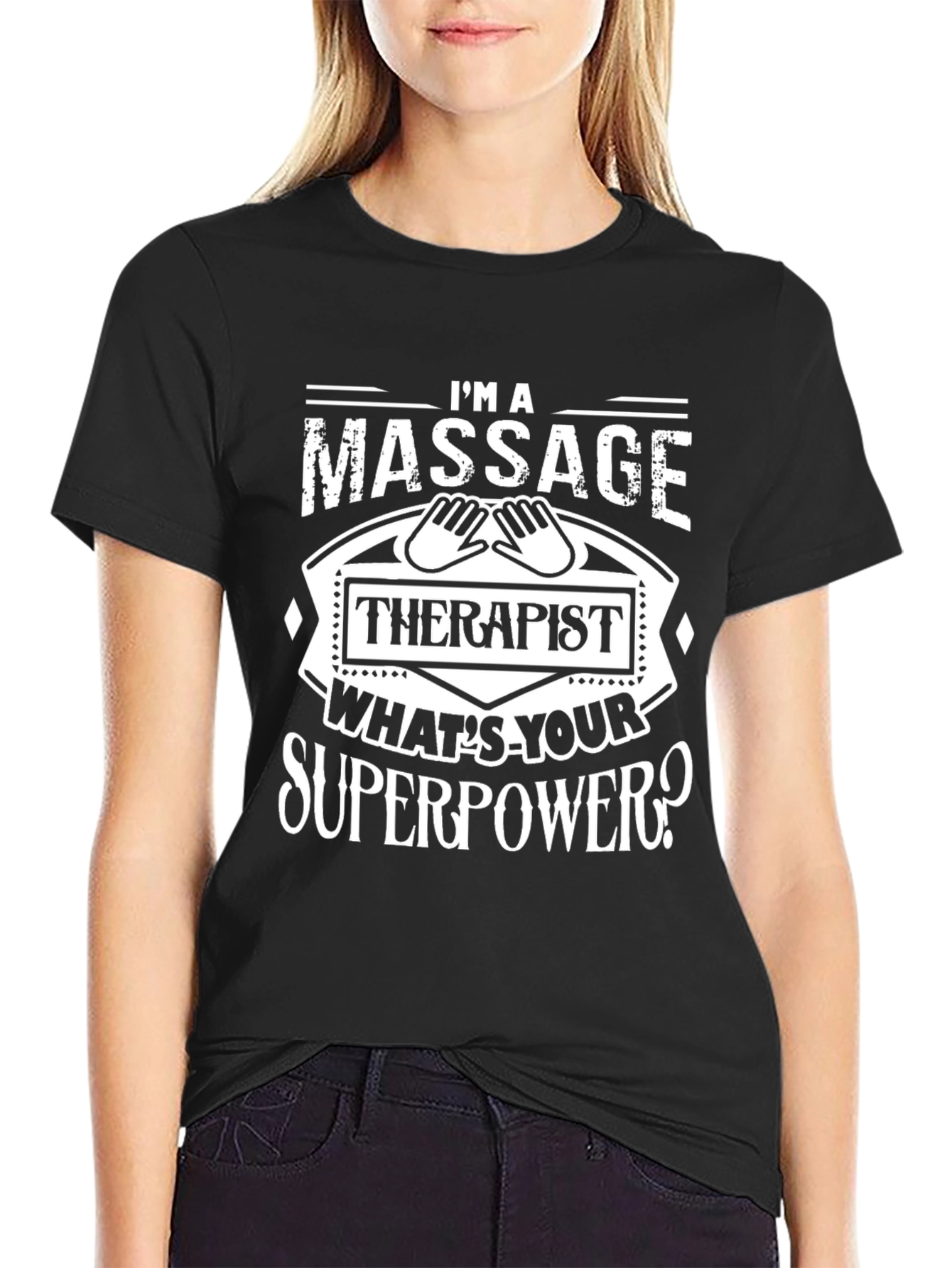 Massage Therapist Superpower Graphic Tee