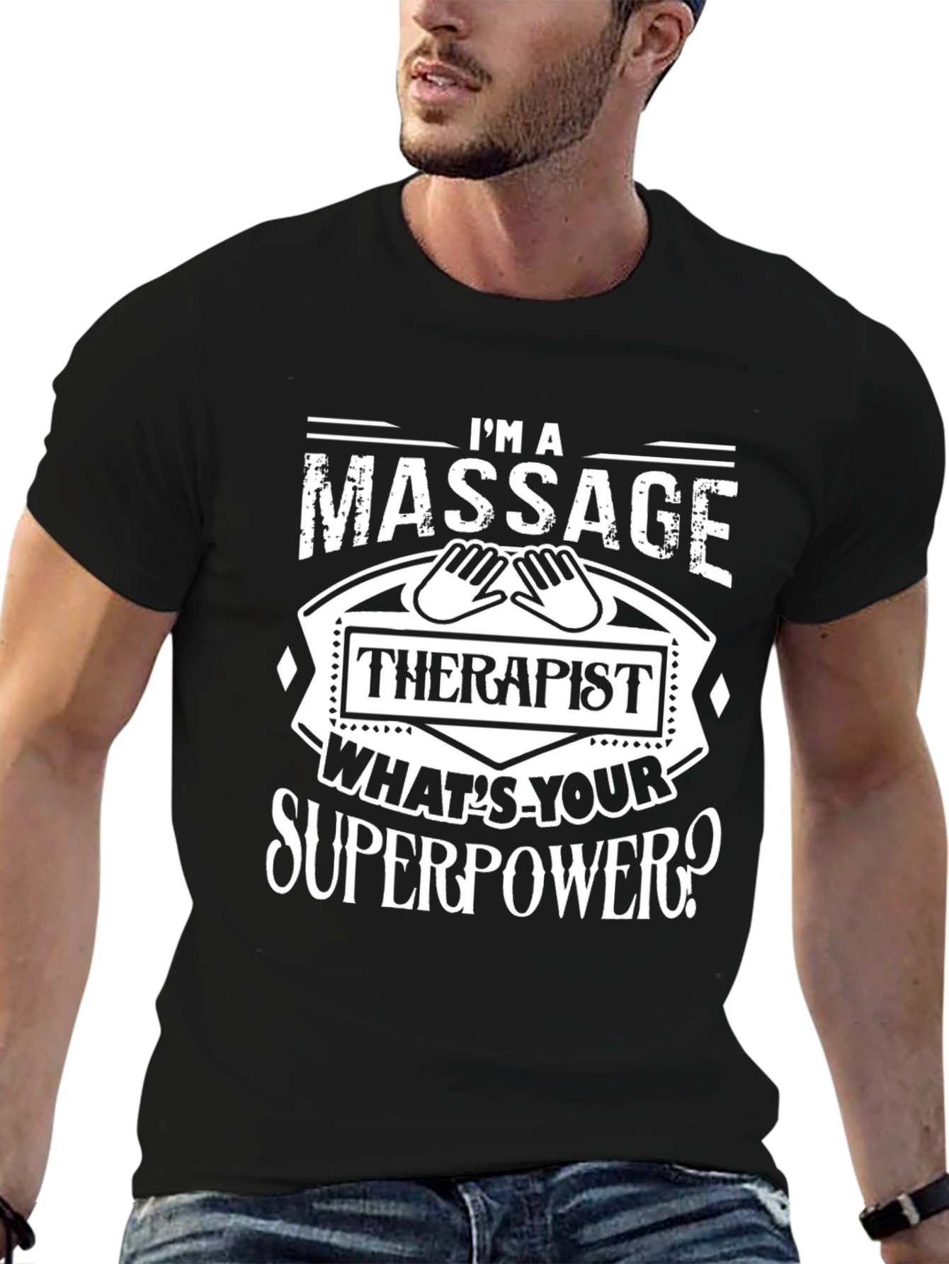 Massage Therapist Superpower Graphic Tee
