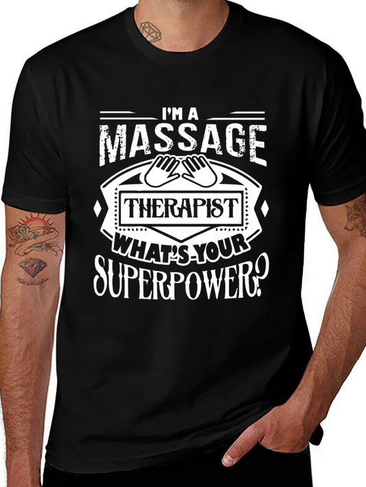 Massage Therapist Superpower Graphic Tee