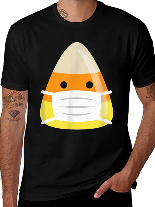 Candy Corn Mask T-Shirt