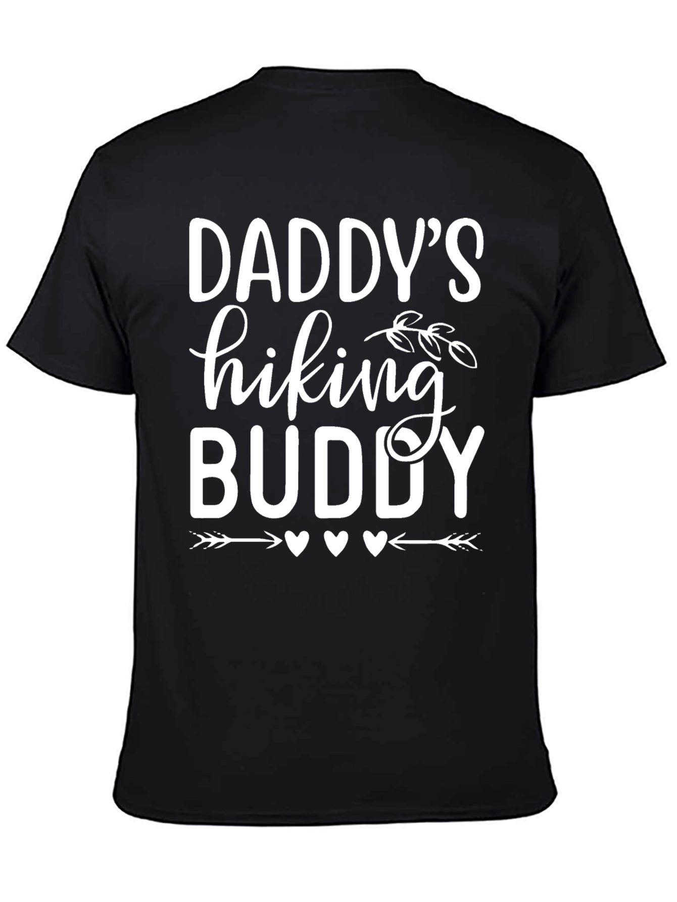 Daddys Hiking Buddy Black Cotton Tee