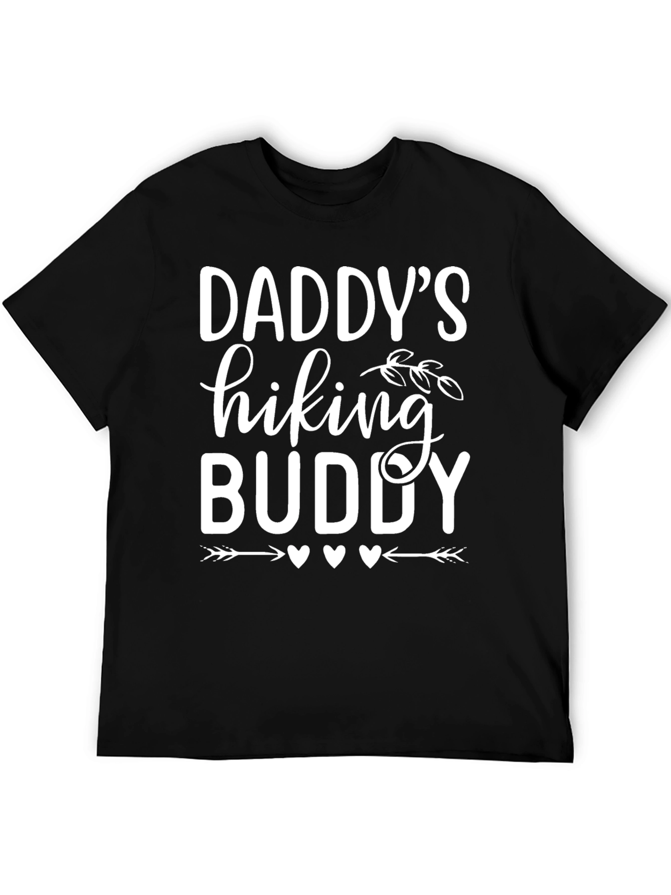 Daddys Hiking Buddy Black Cotton Tee