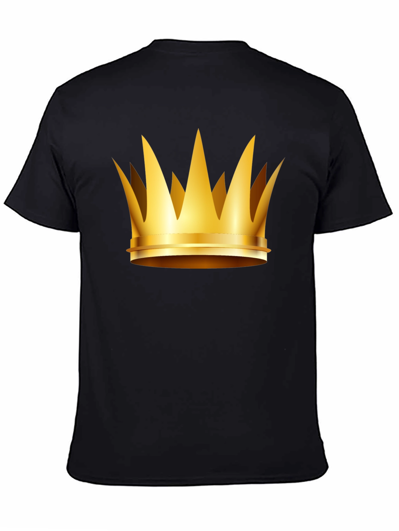 Gold Crown Graphic T-Shirt - Kingly Style