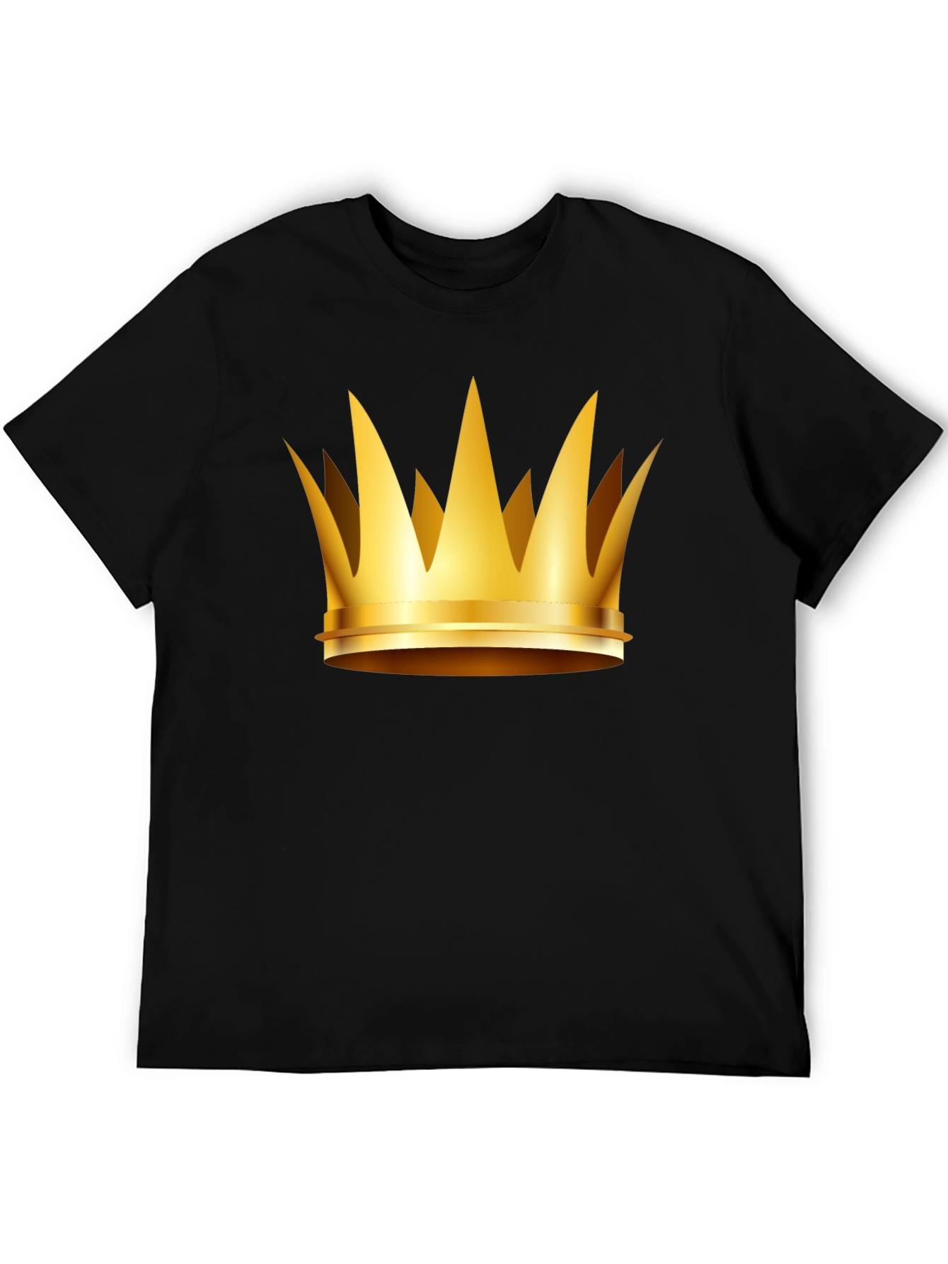 Gold Crown Graphic T-Shirt - Kingly Style