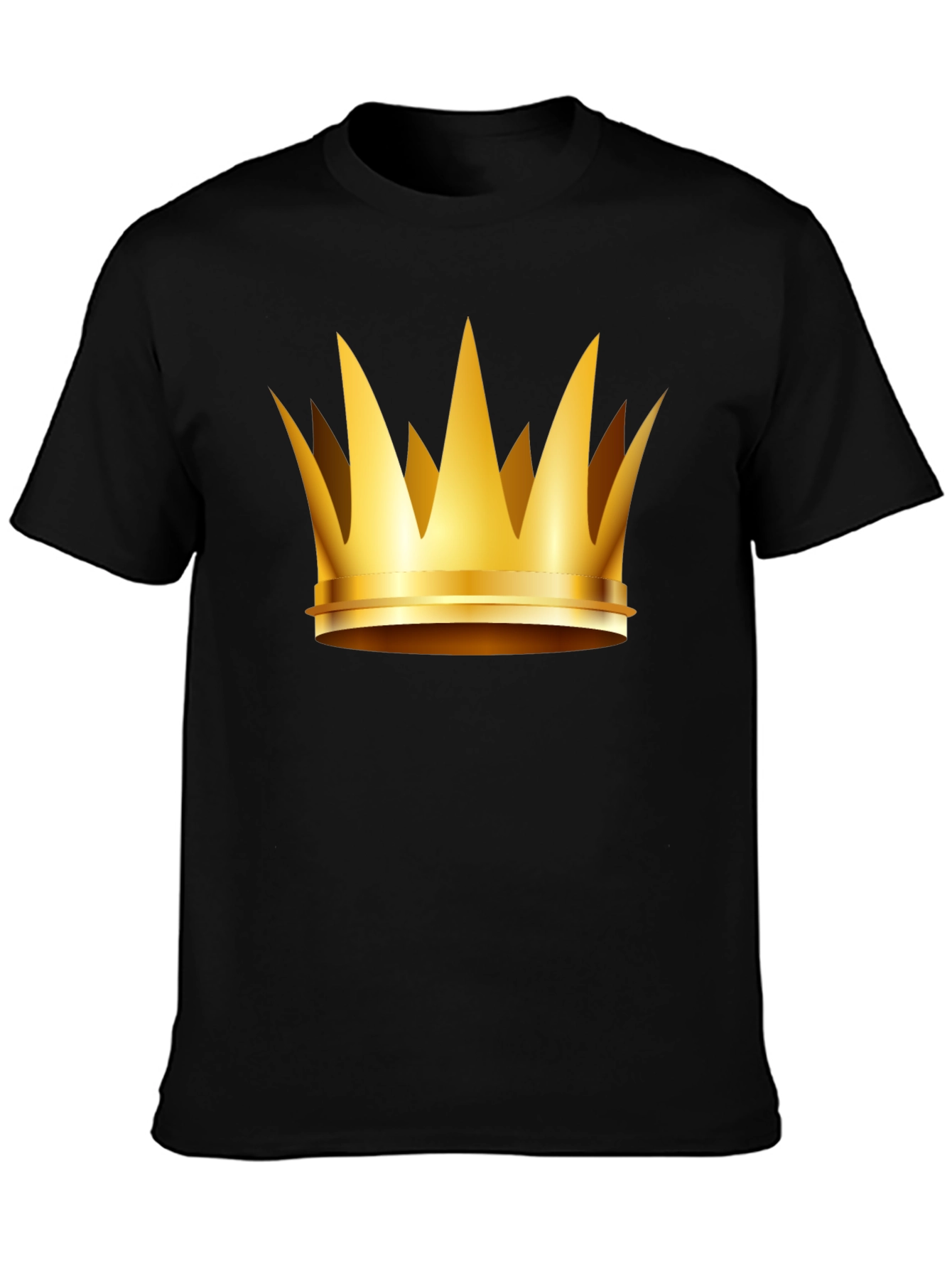 Gold Crown Graphic T-Shirt - Kingly Style