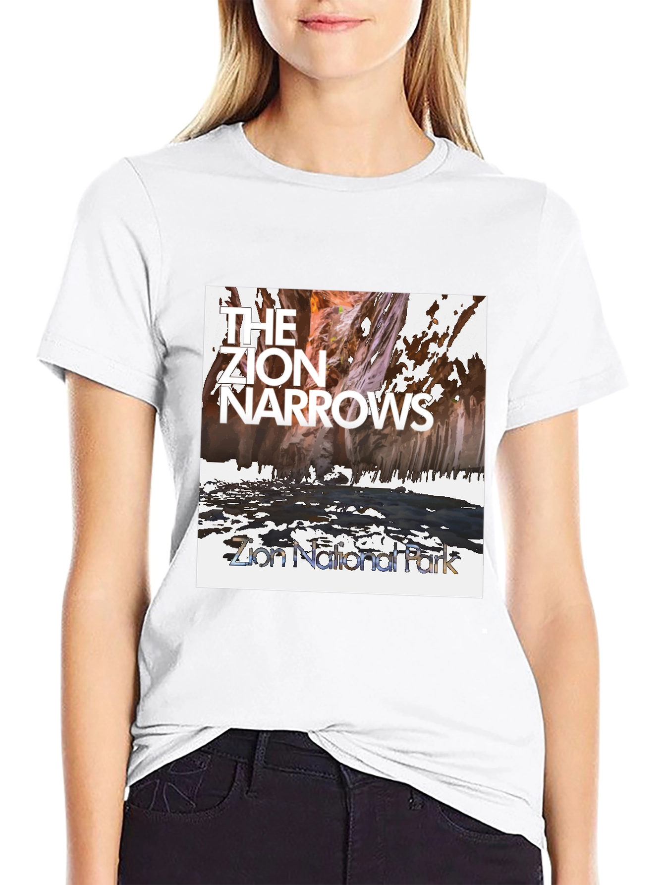 Zion Narrows National Park Graphic T-Shirt