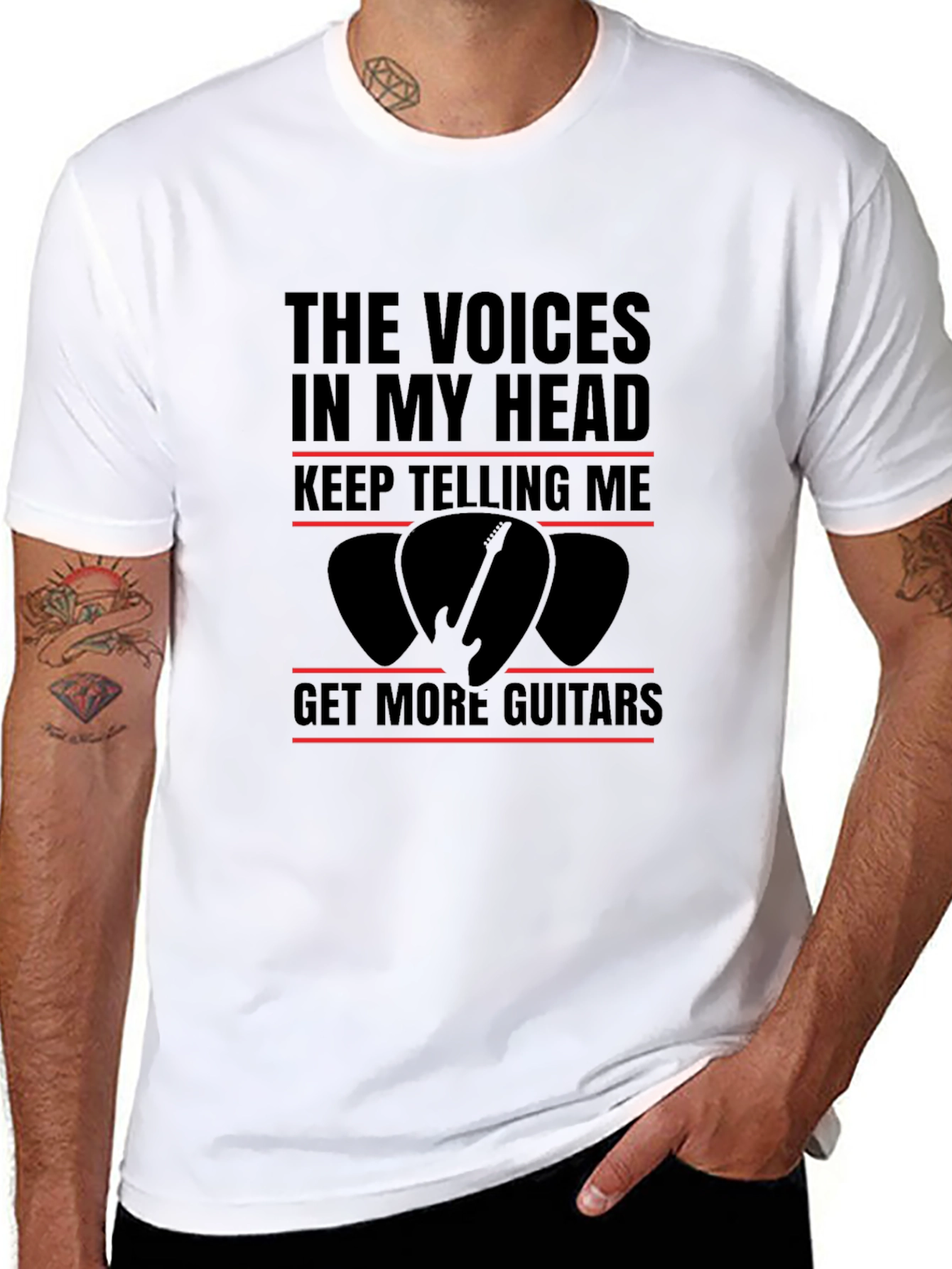The Voices in My Head Guitar T-Shirt