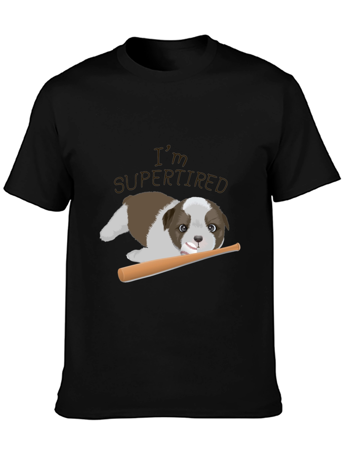 Super Tired Puppy Graphic Tee