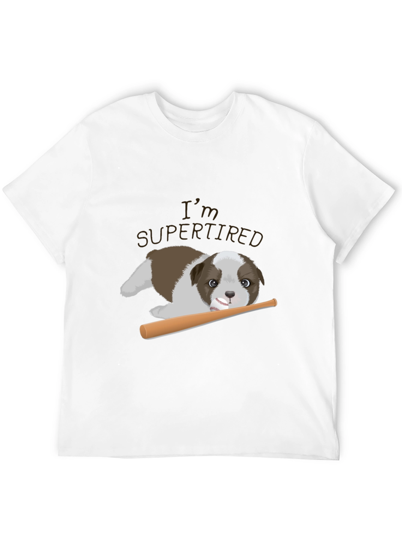 Super Tired Puppy Graphic Tee