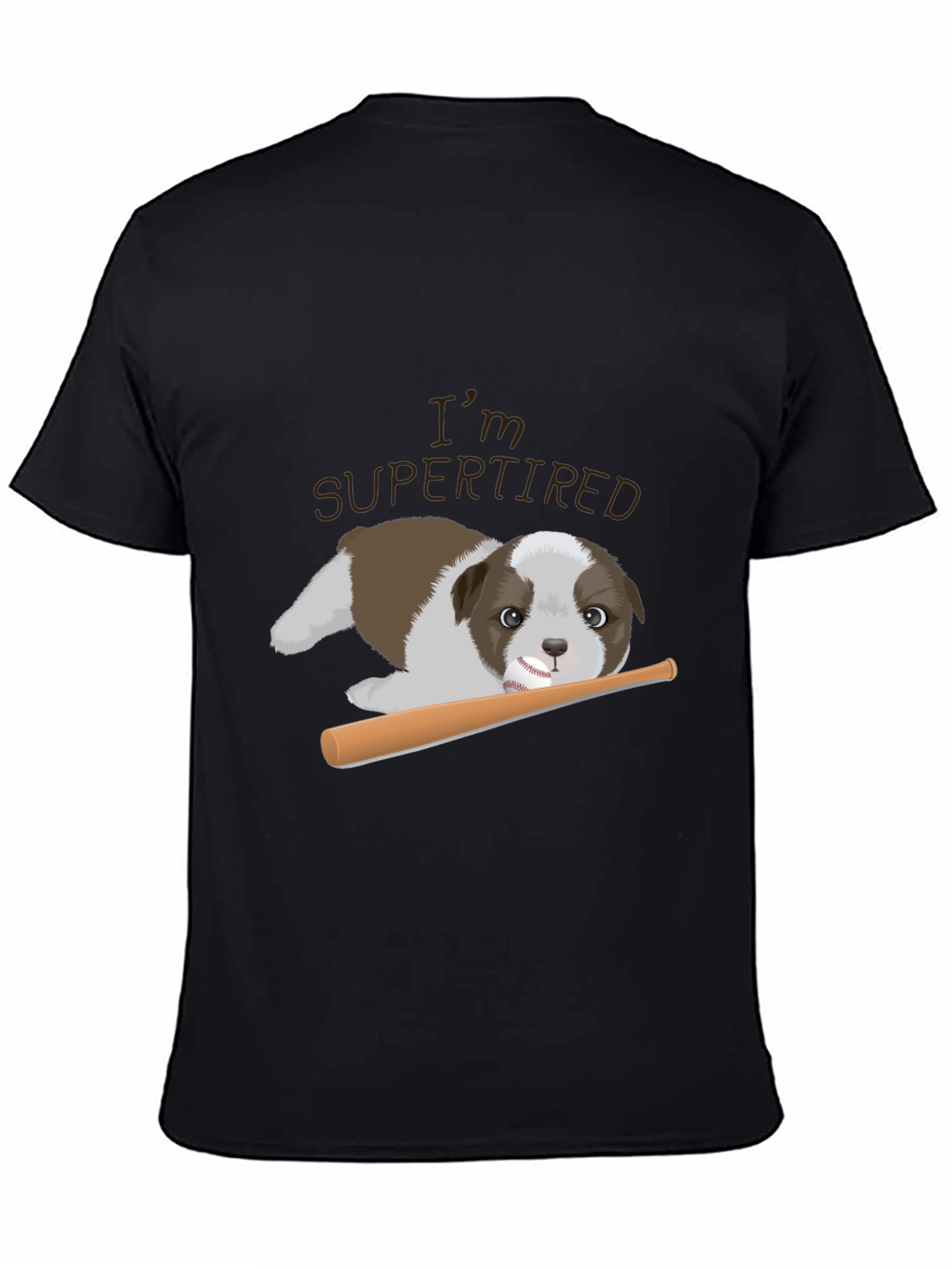 Super Tired Puppy Graphic Tee