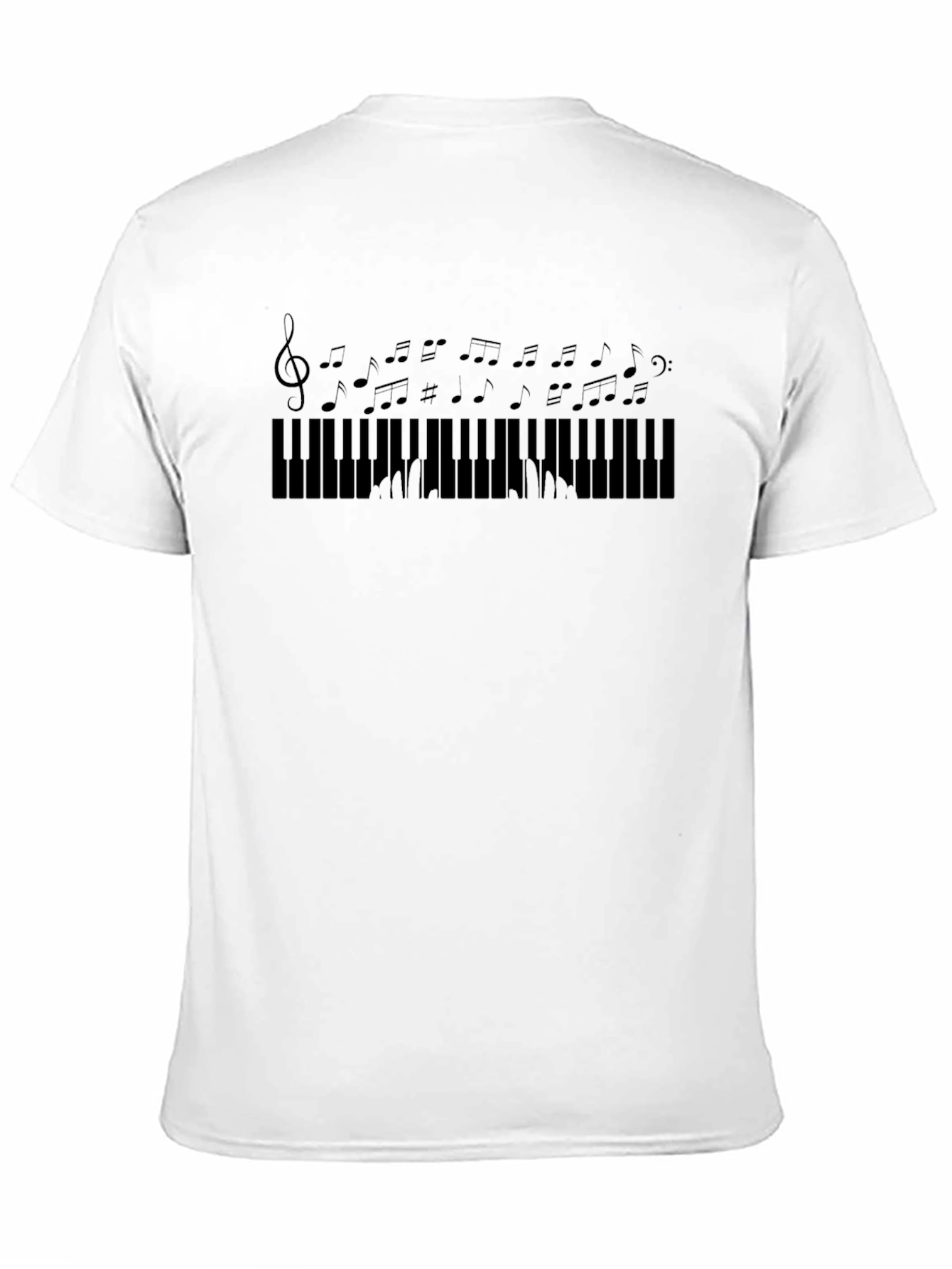 Piano Keys & Notes Graphic Tee